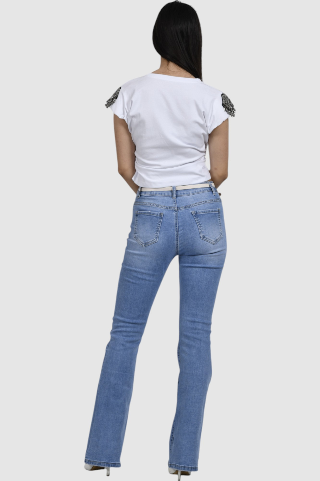 Ženska bijela majica kratki rukav Noemi