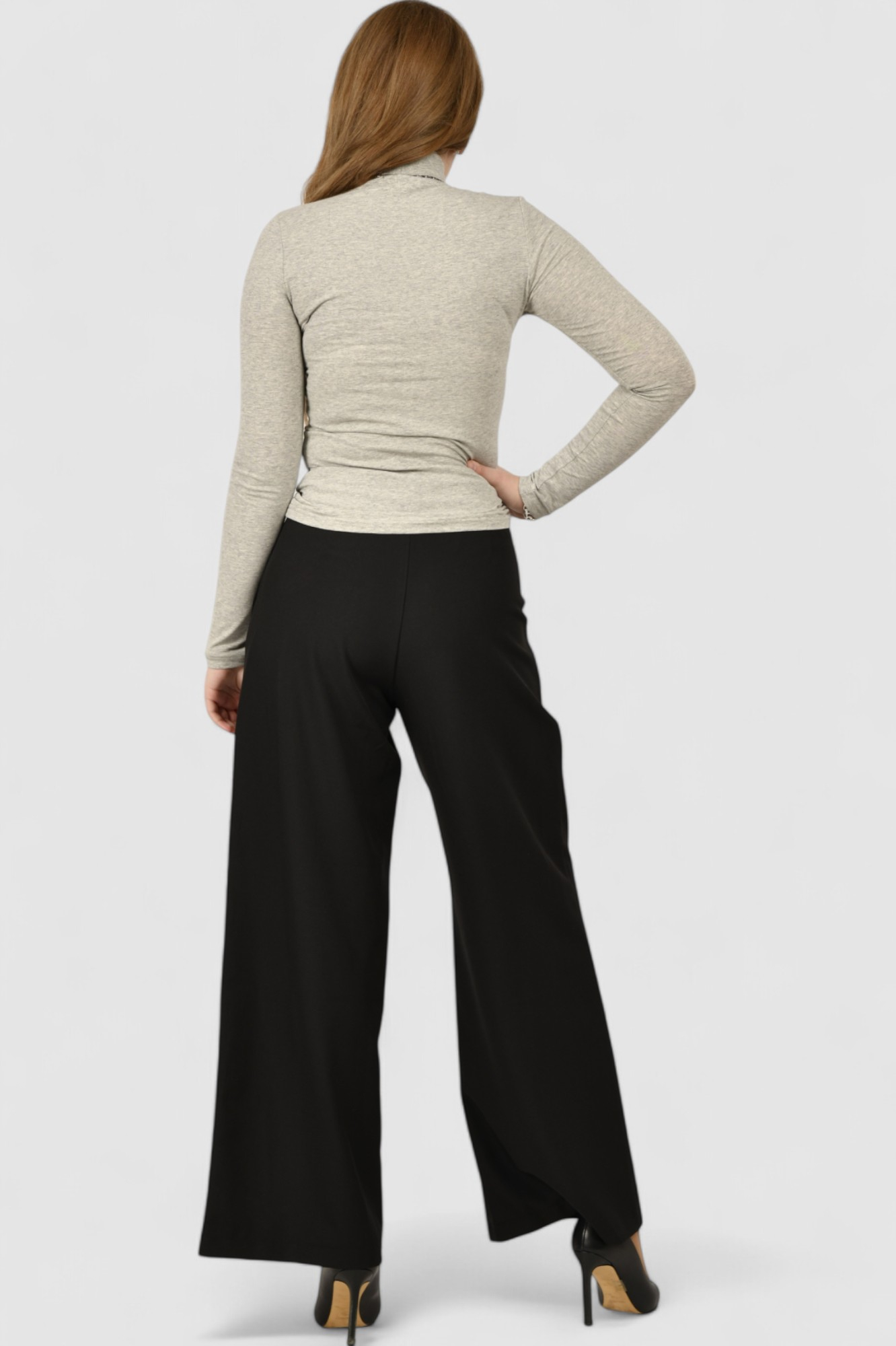 Ženske crne klasične hlače Nicole