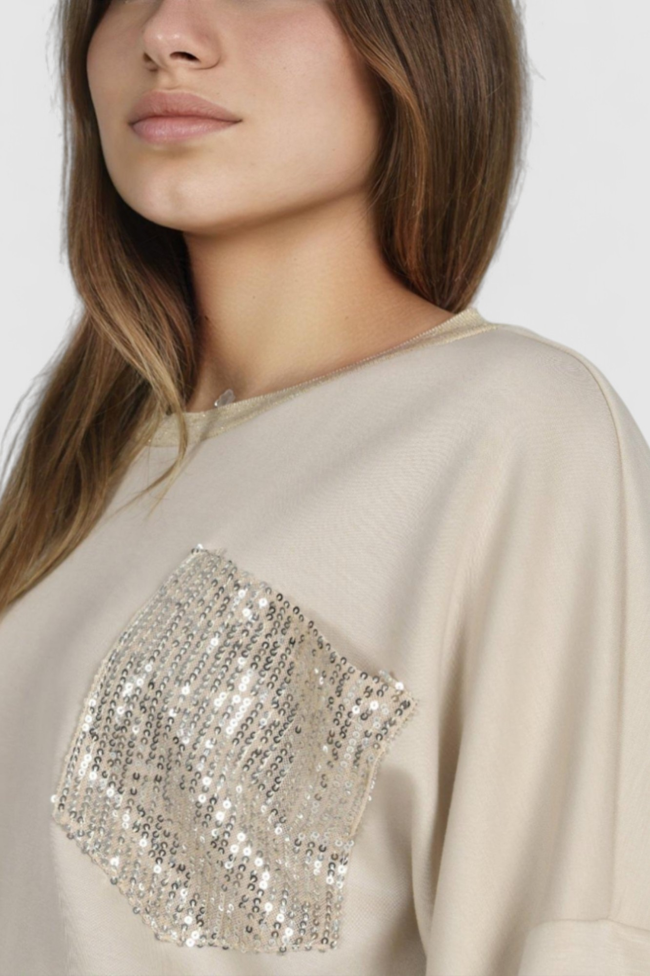 Ženski bež modni gornji dio trenirke Iliana