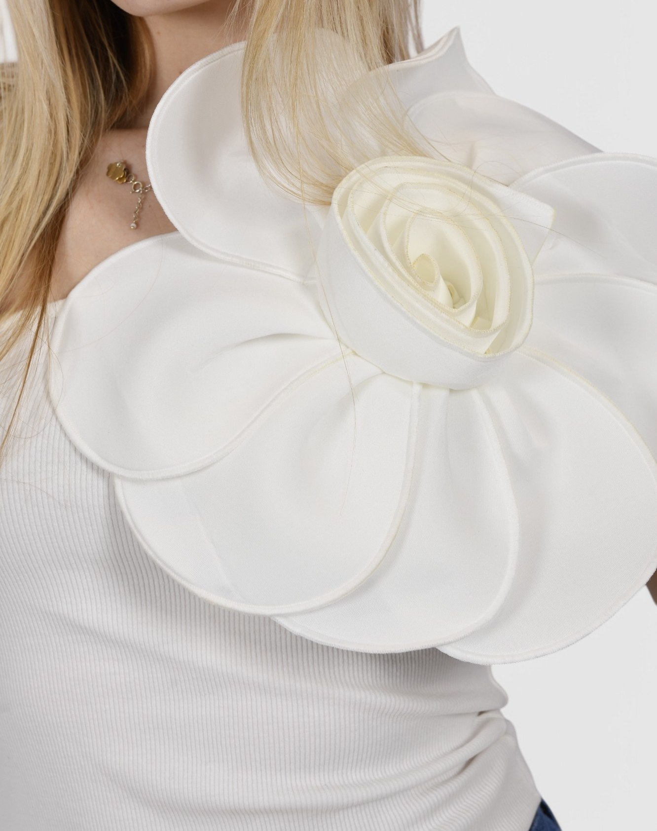 Ženski bijeli elegantni top Selina