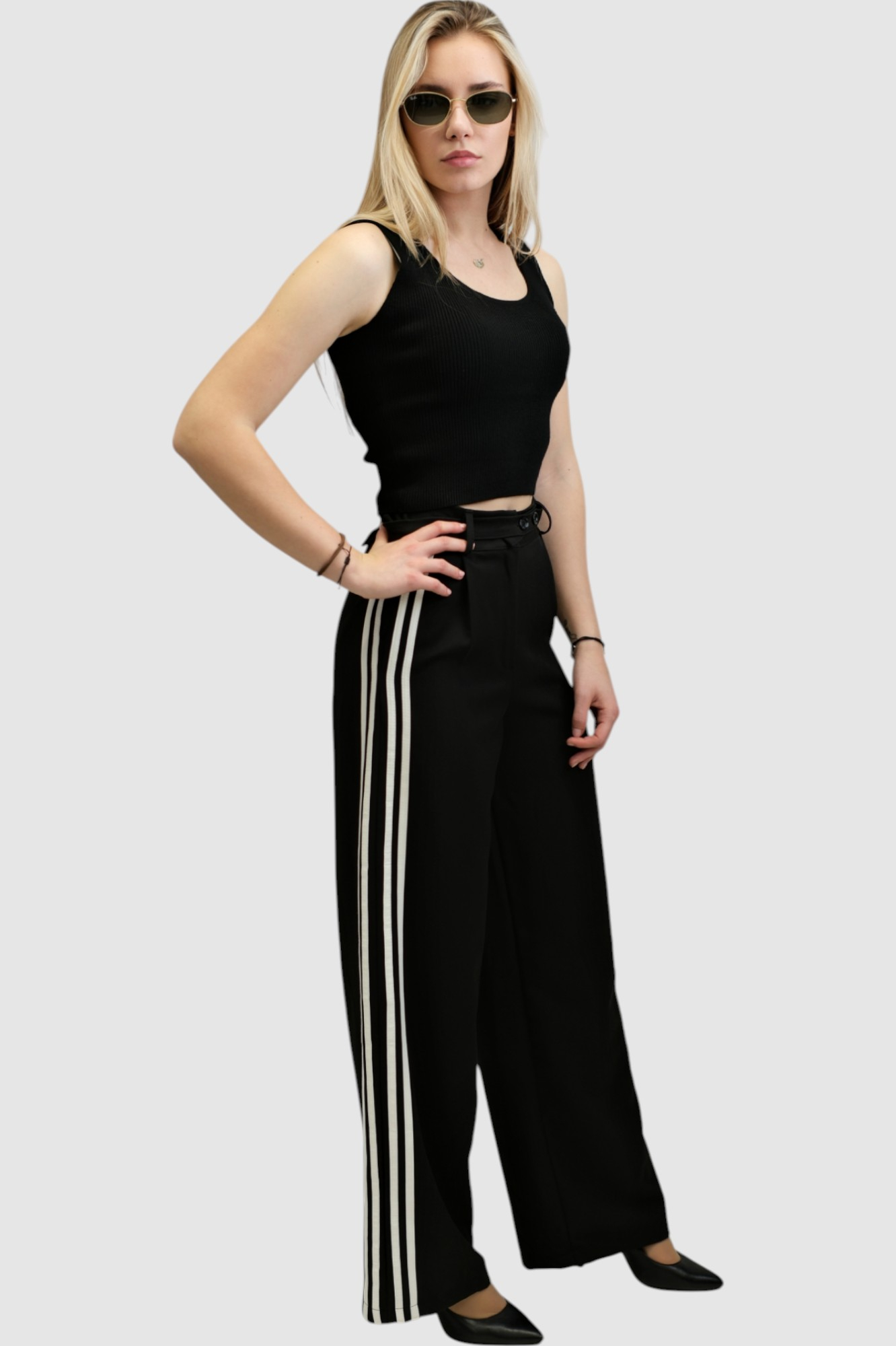 Ženski crni top Calliope