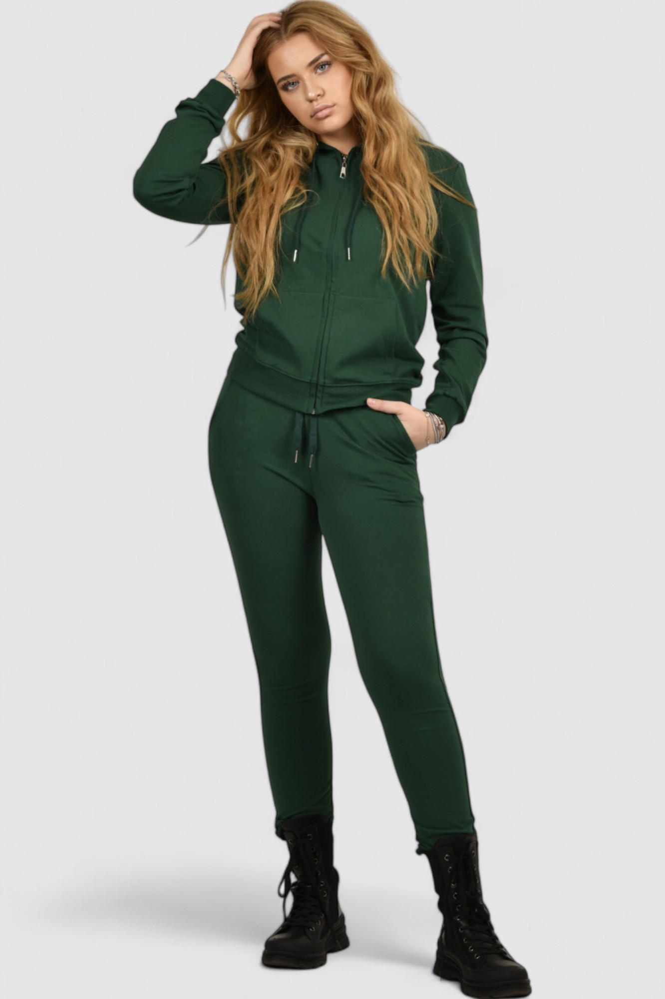 Ženski zeleni gornji dio trenirke Lagoon Blackish