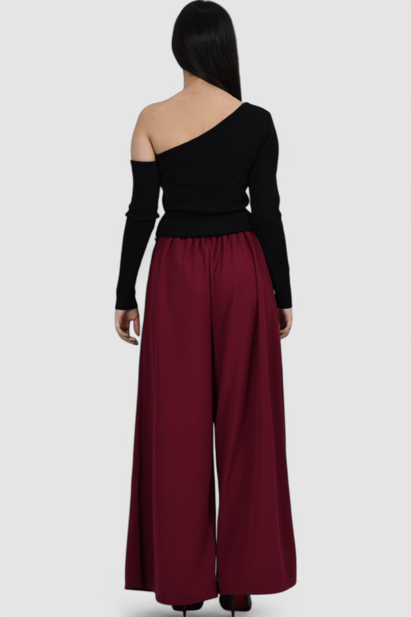 Ženska crna majica dugih rukav Elena