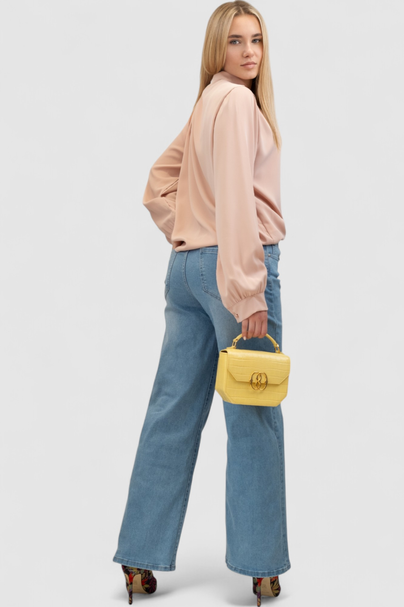 Ženska roza elegantna košulja Lainey