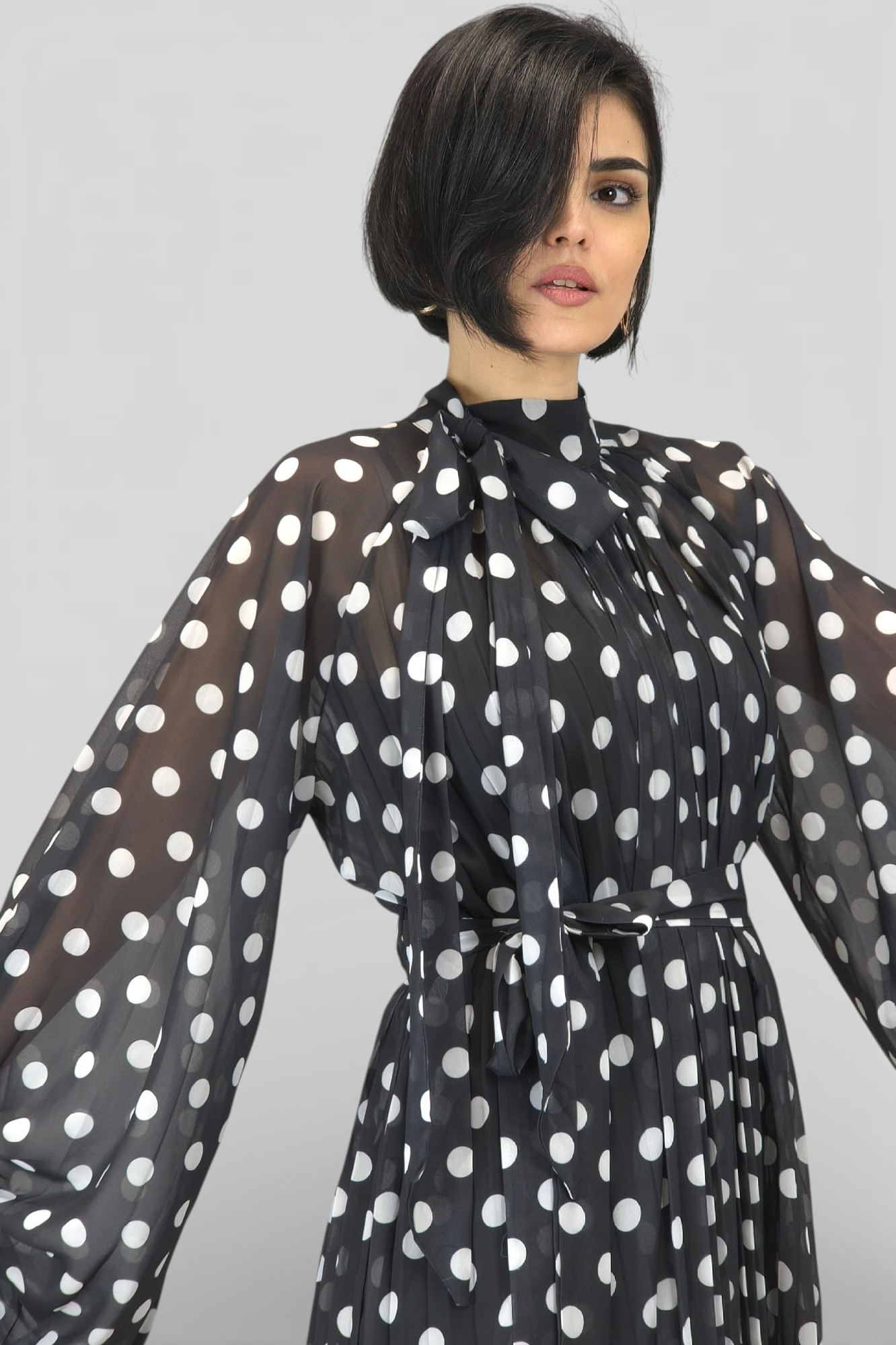 Crna maxi haljina Mya