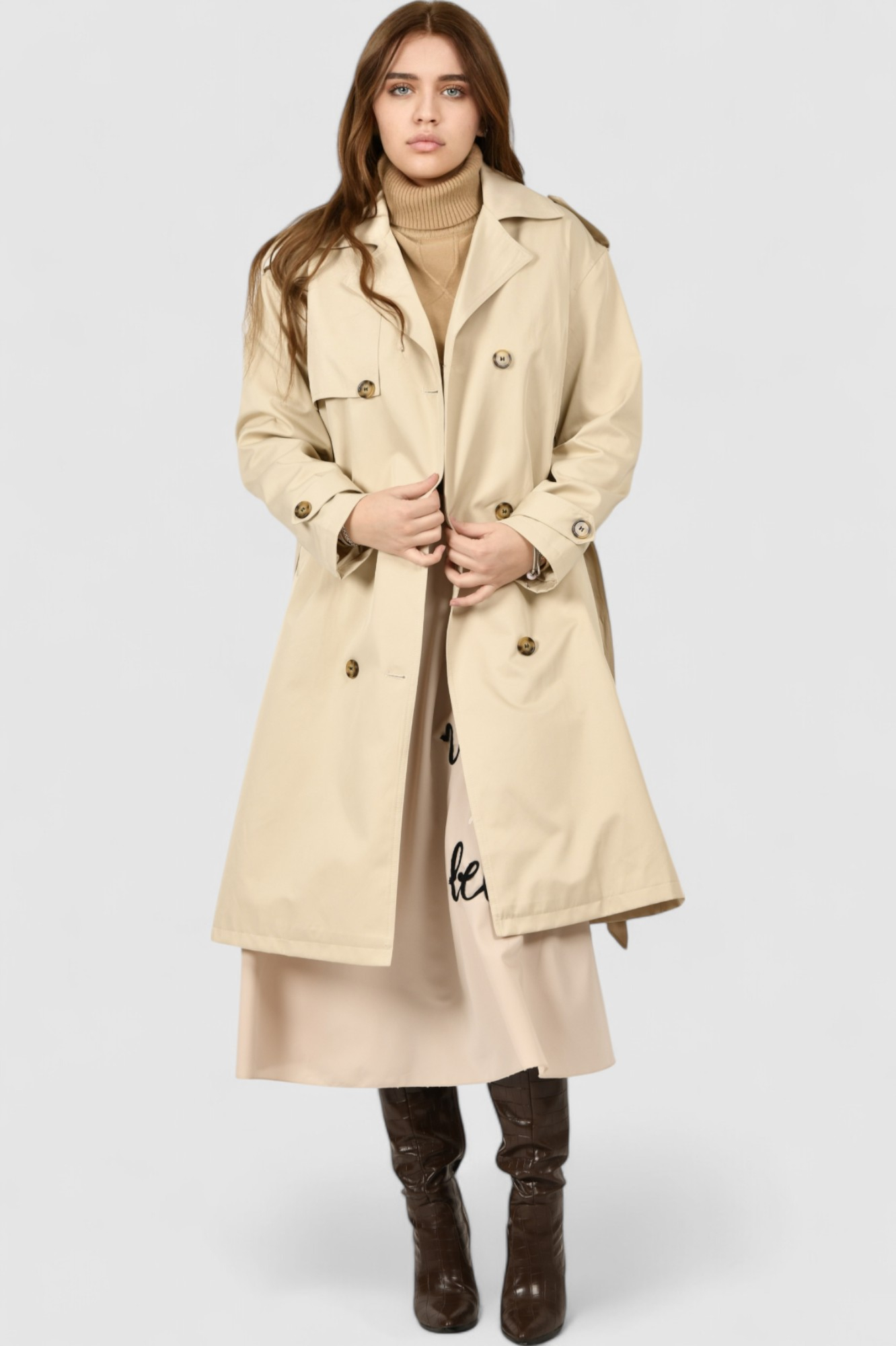 Ženski bež baloner Neve