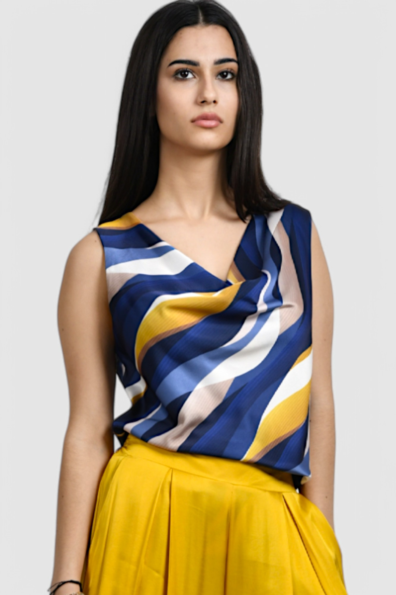 Ženska plava elegantna bluza Arianne