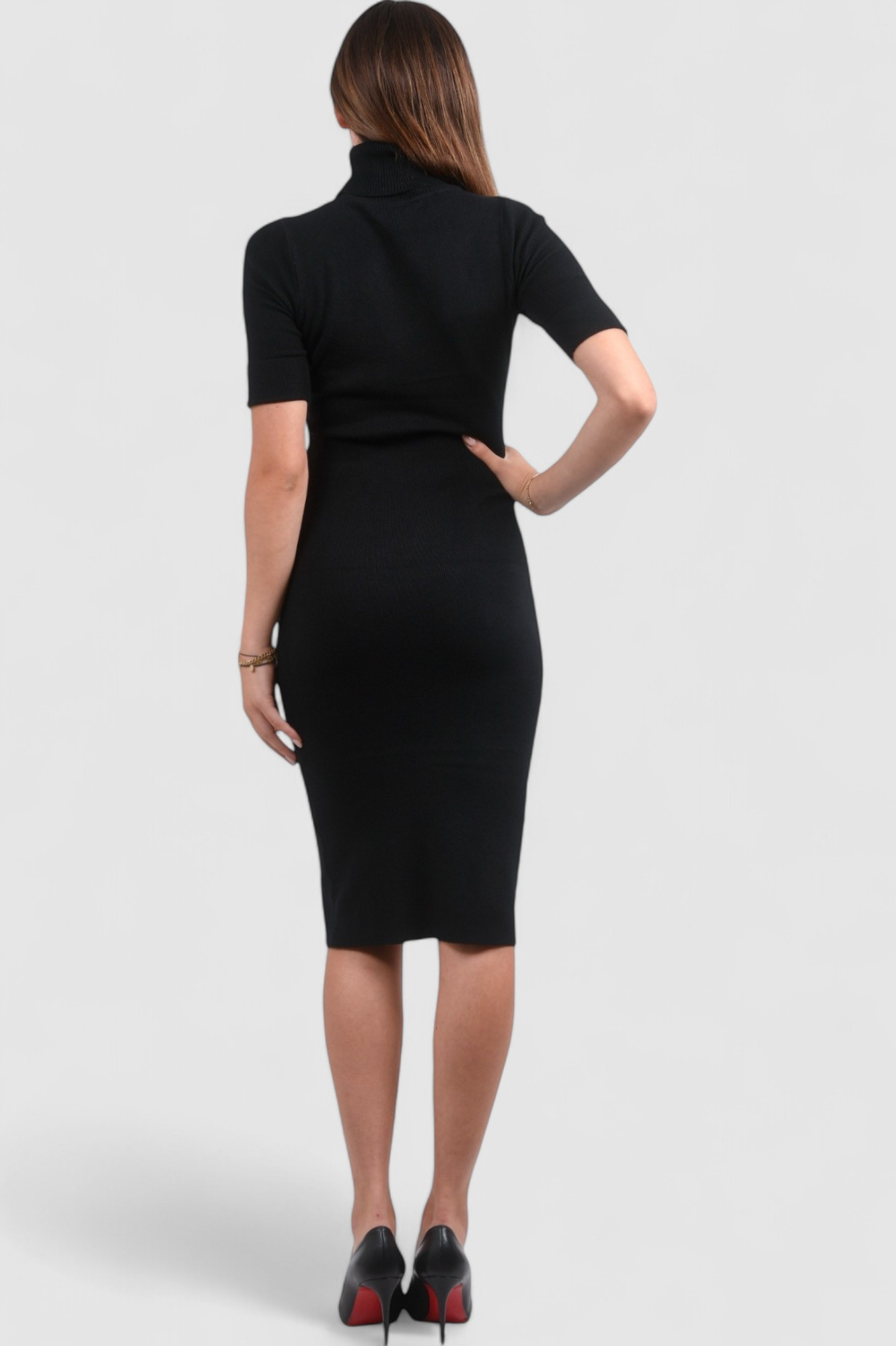 Ženska crna svakodnevna haljina Millie