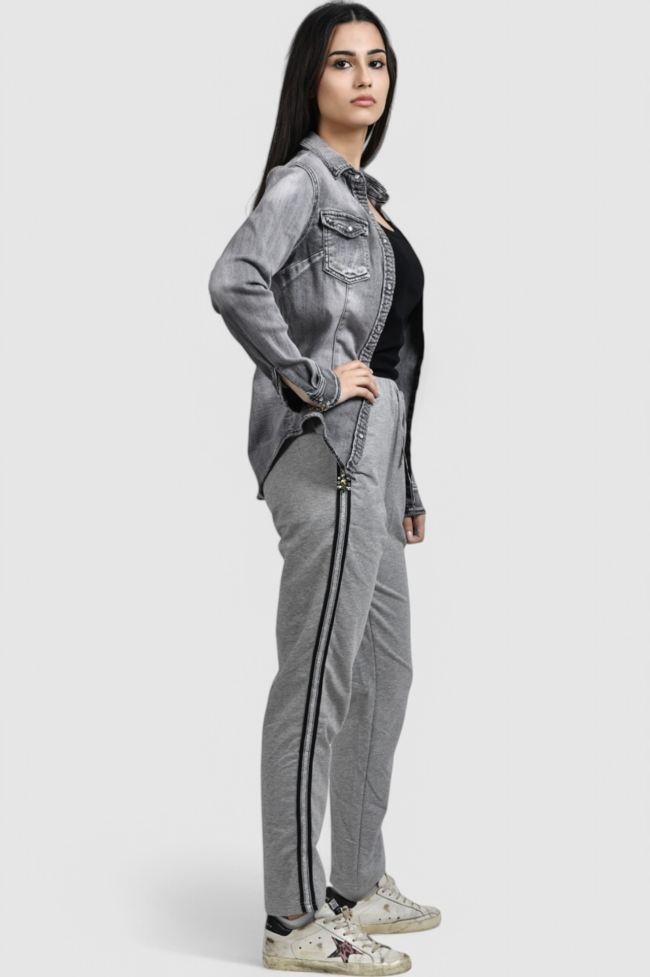 Ženska siva traper košulja Anemone