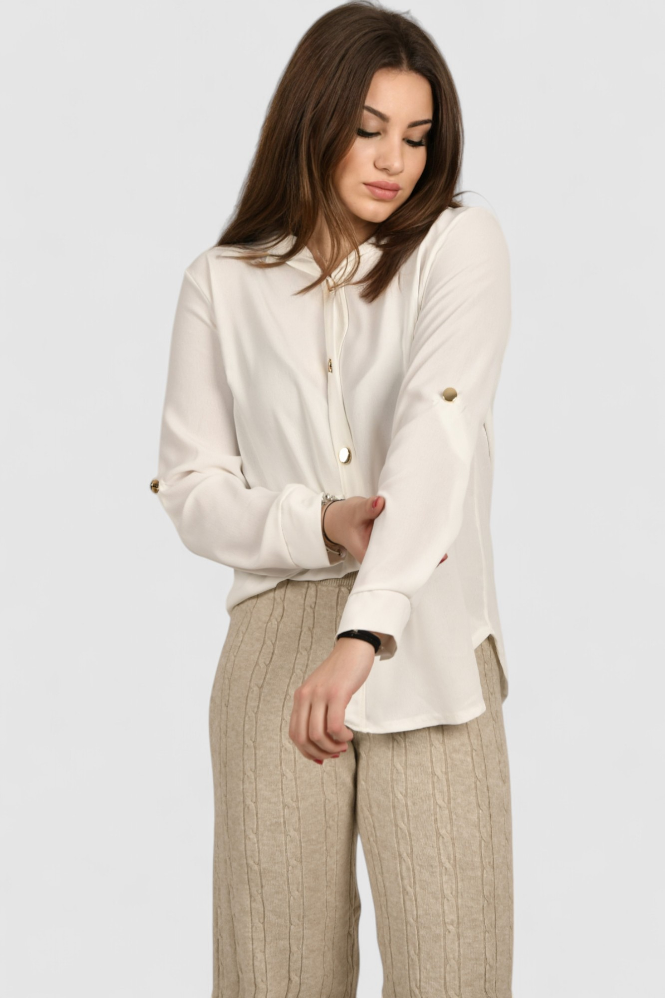 Ženska bijela elegantna košulja Blakely