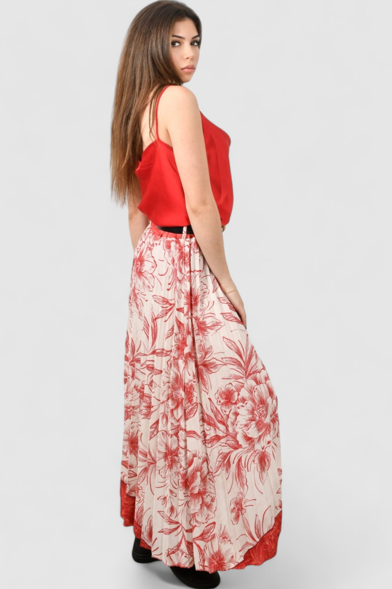 Ženski crveni elegantni top Scarlet