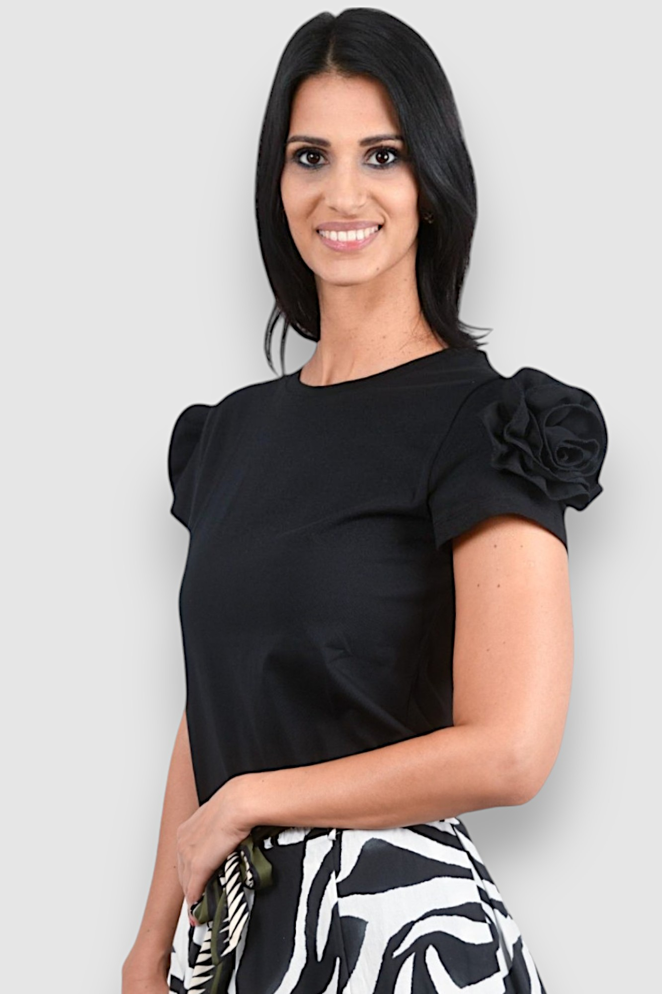 Ženska crna majica kratki rukav  Zillah