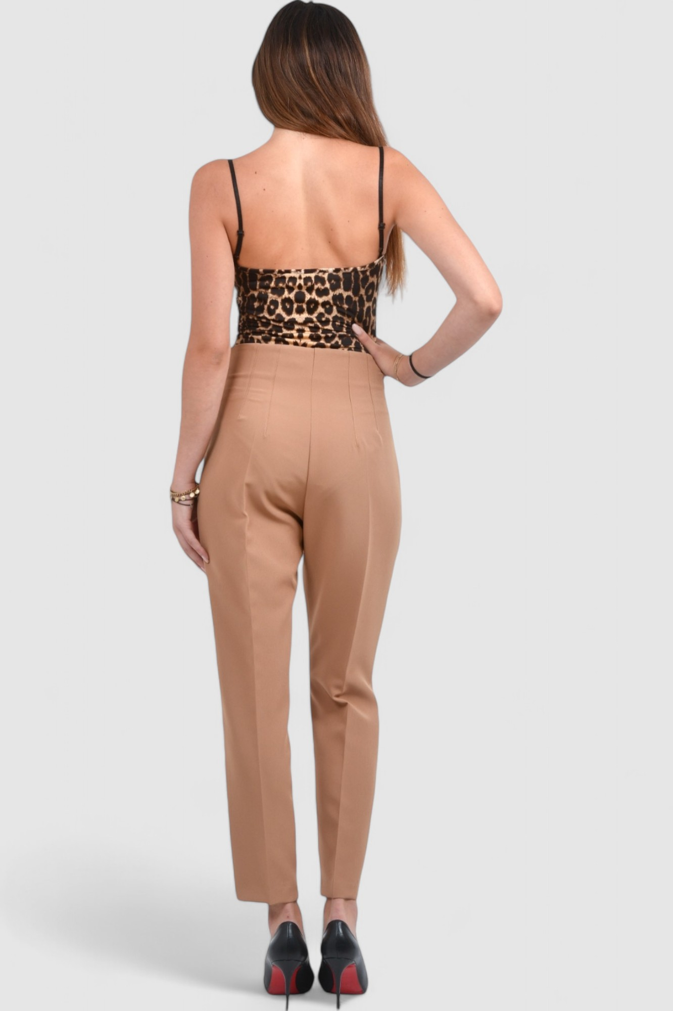 Ženski elegantni bodi leopard uzorak Camille