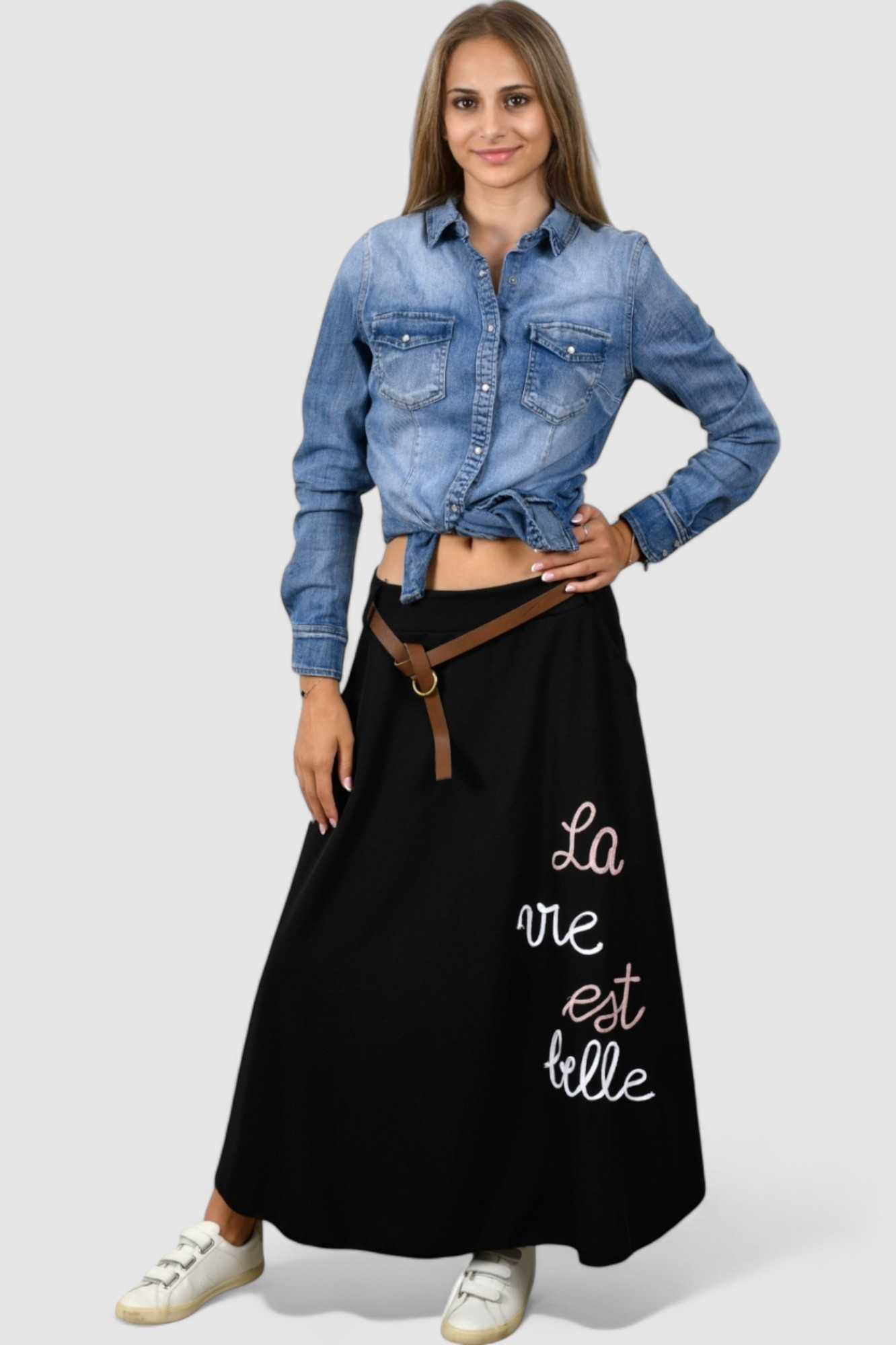 Ženska plava traper košulja Anemone