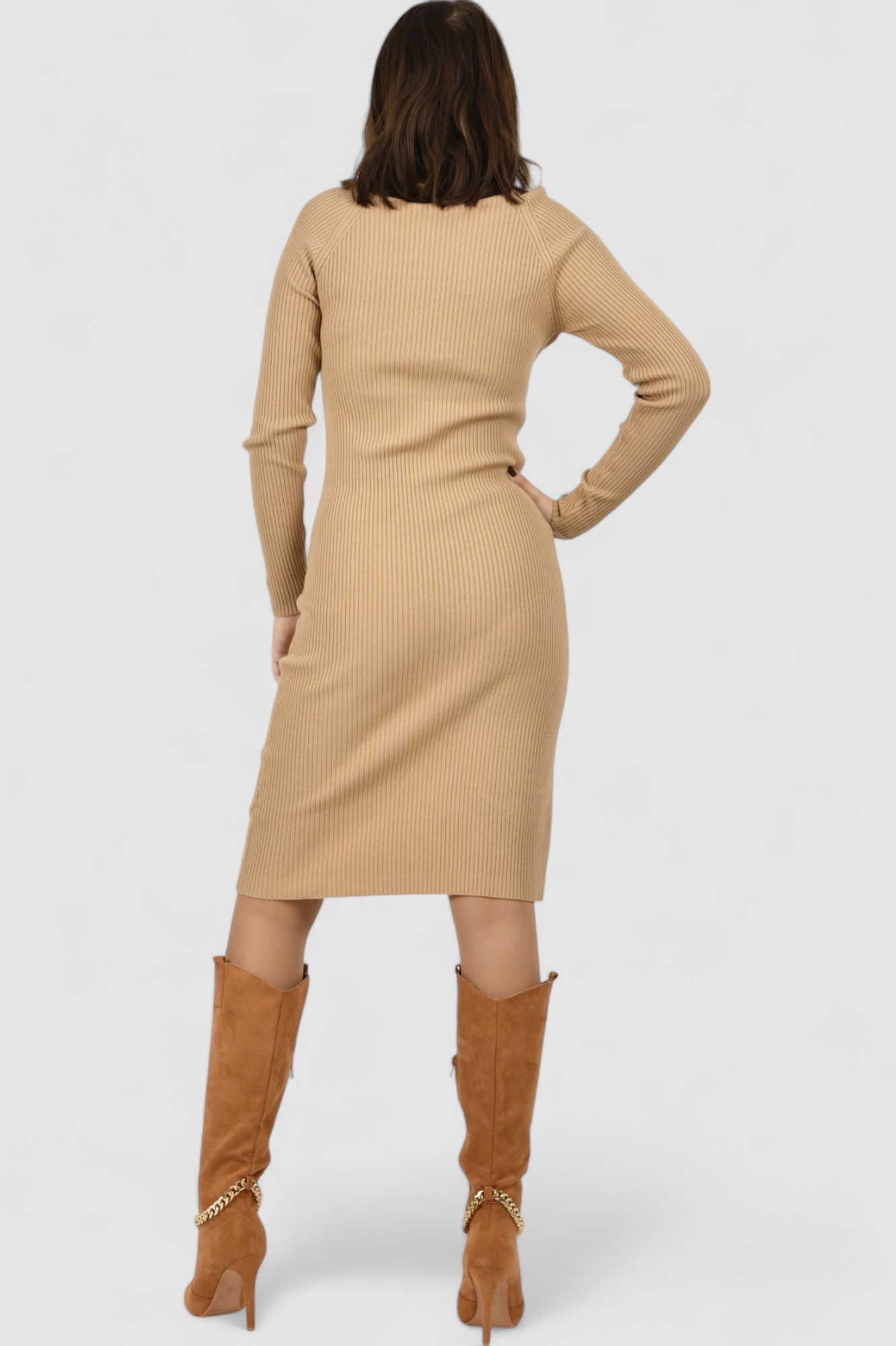 Ženska bež svakodnevna haljina Marley