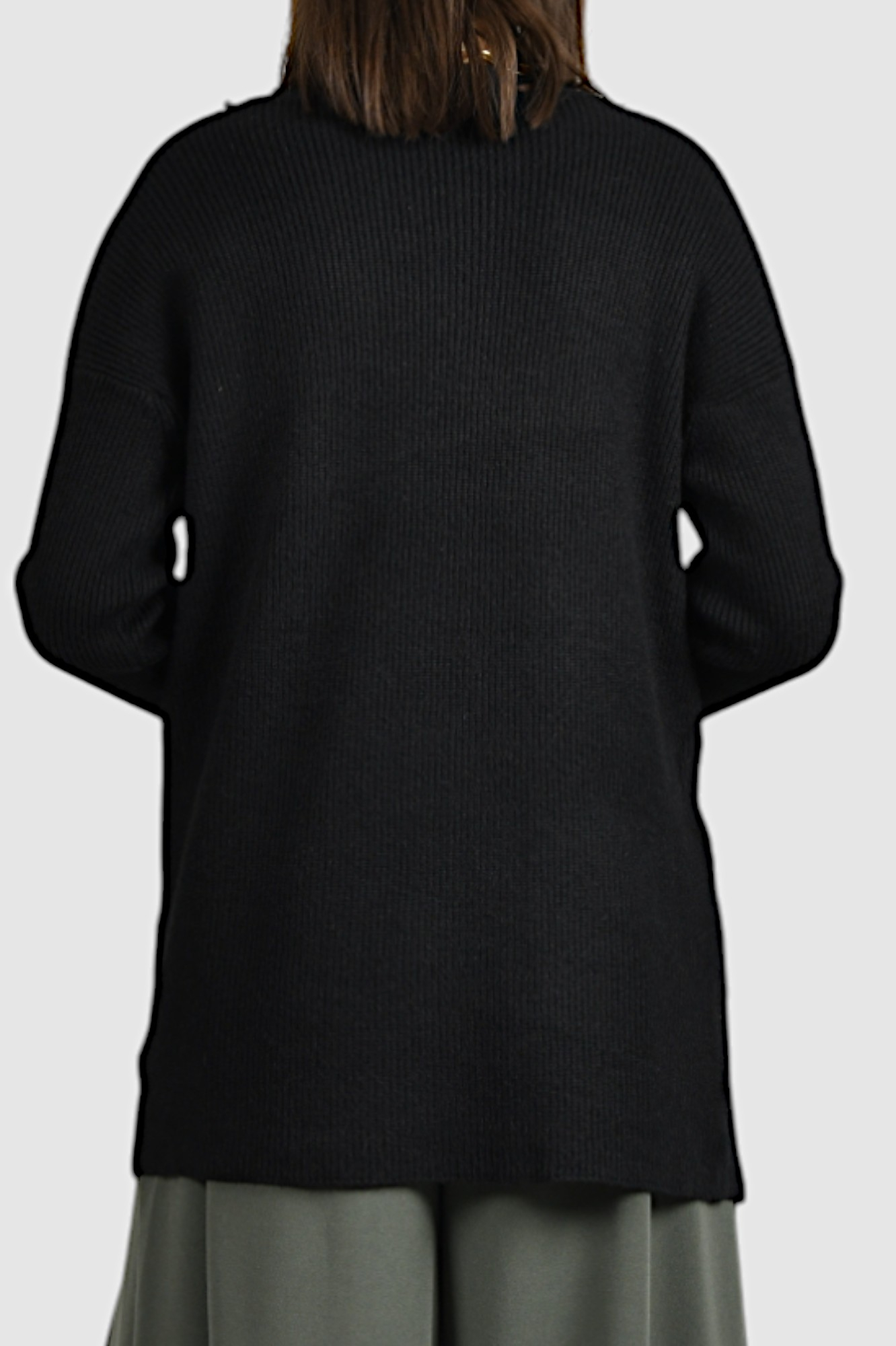 Ženski crni kratki kardigan Jossie