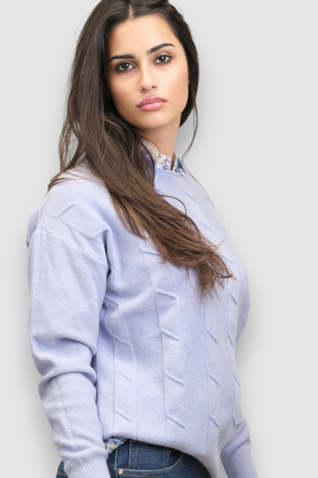 Ženski lagani plavi džemper Erica