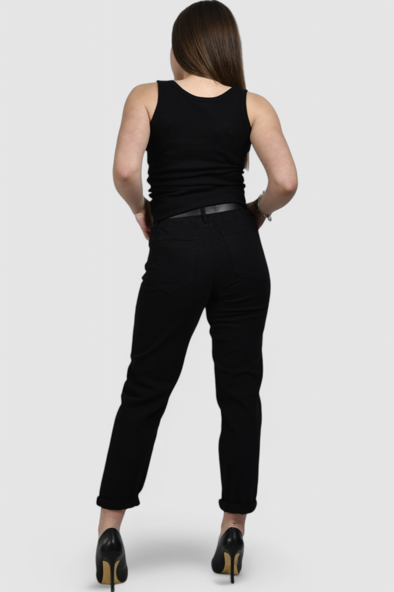 Ženska crna majica bez rukava Lorelei