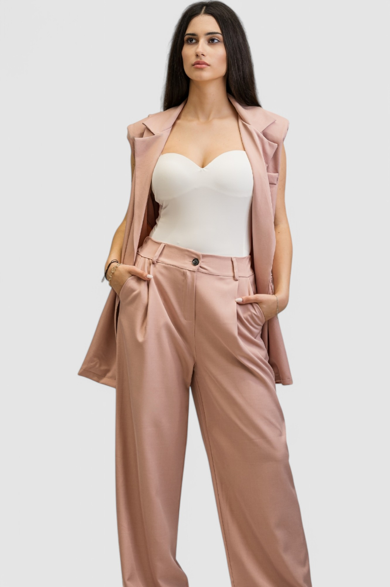 Ženski bijeli elegantni bodi Camille