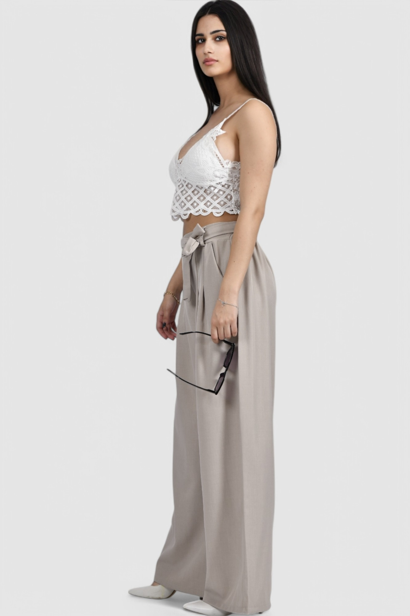 Ženski bijeli party top Giselle