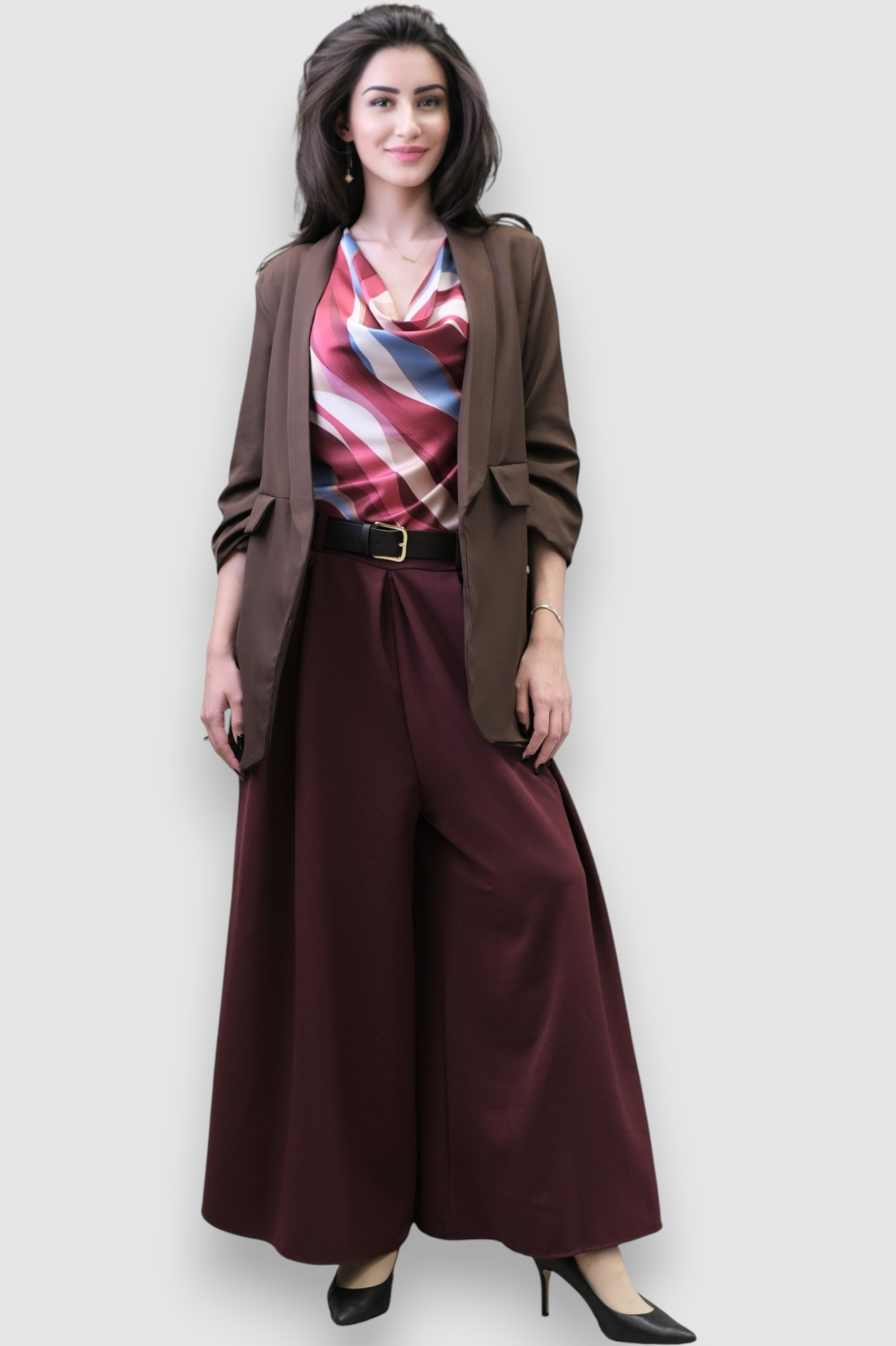 Ženska crvena elegantna bluza Arianne