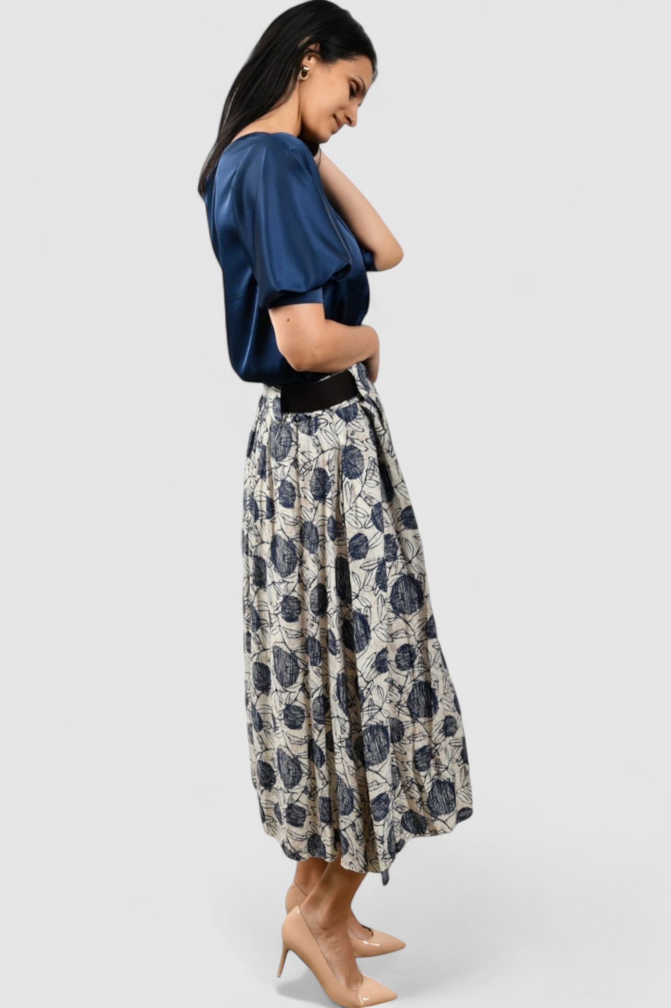 Ženska plava elegantna bluza Cecilia