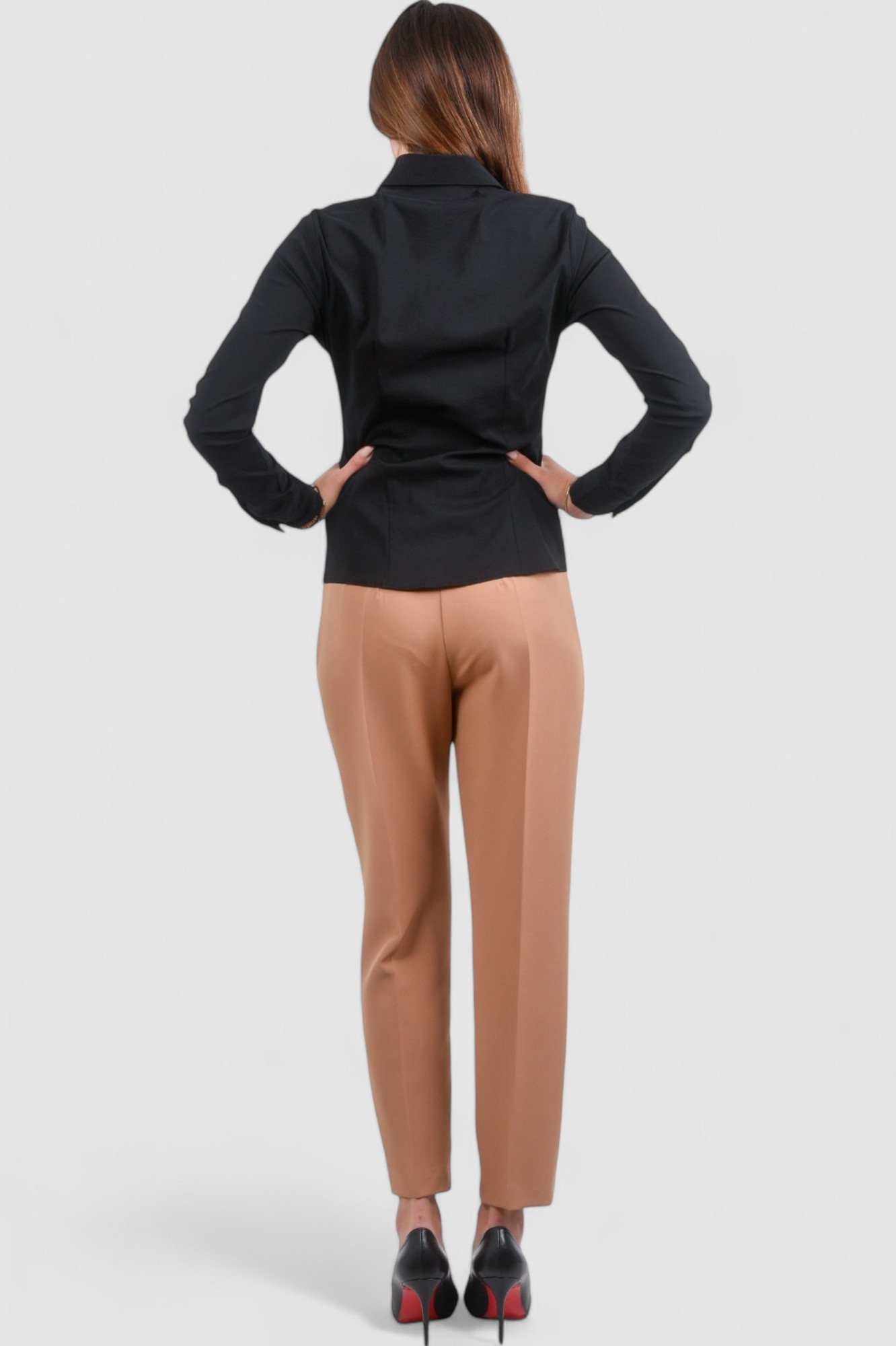 Ženska crna poslovna košulja Daphne