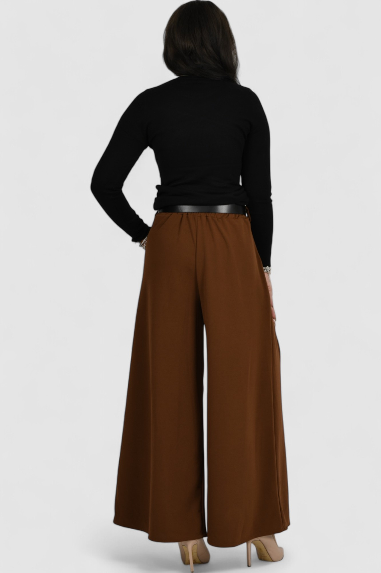 Ženske smeđe modne hlače Issa