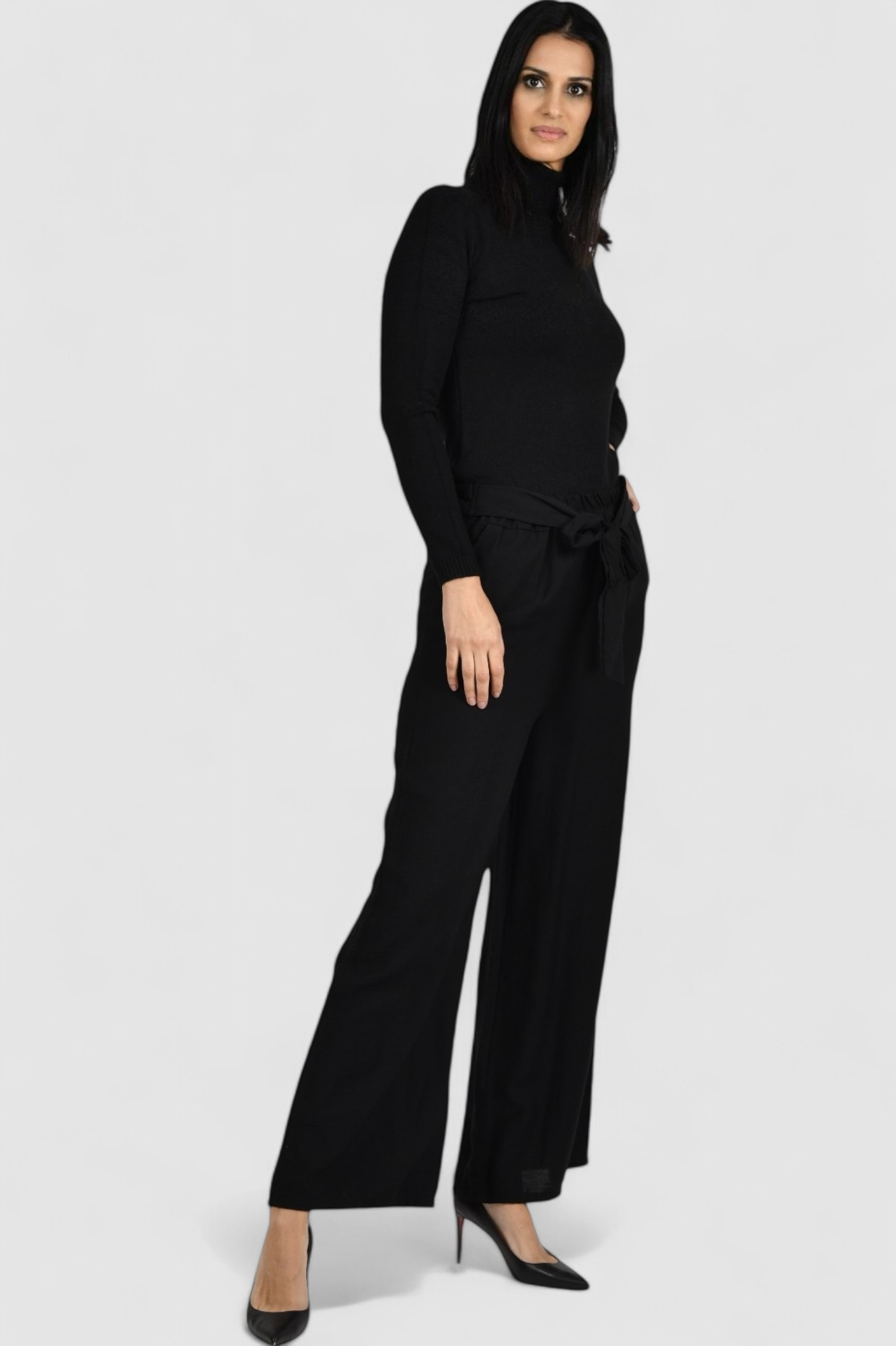Ženske crne modne hlače Isadora