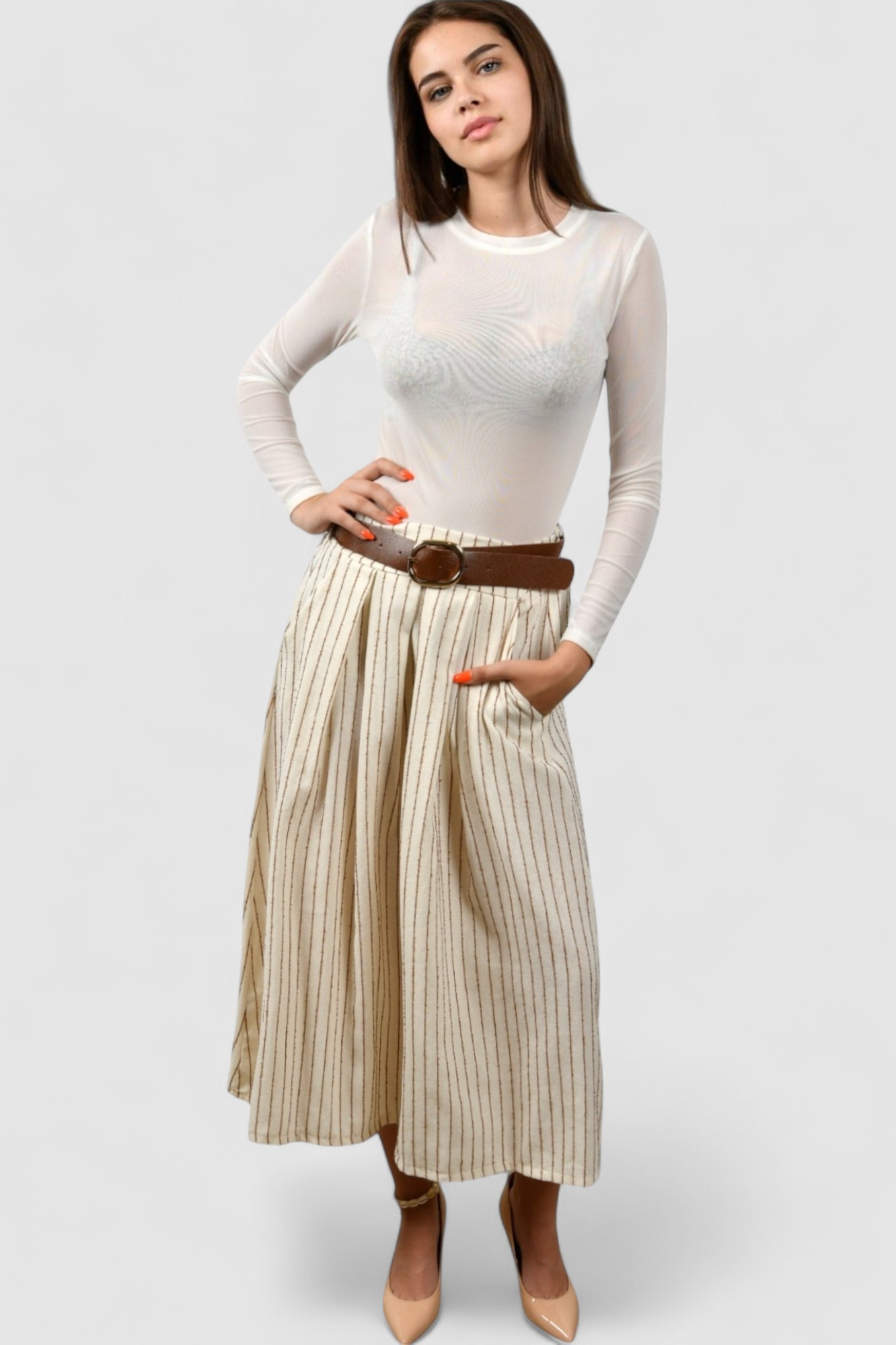 Ženski bijeli elegantni bodi Briar