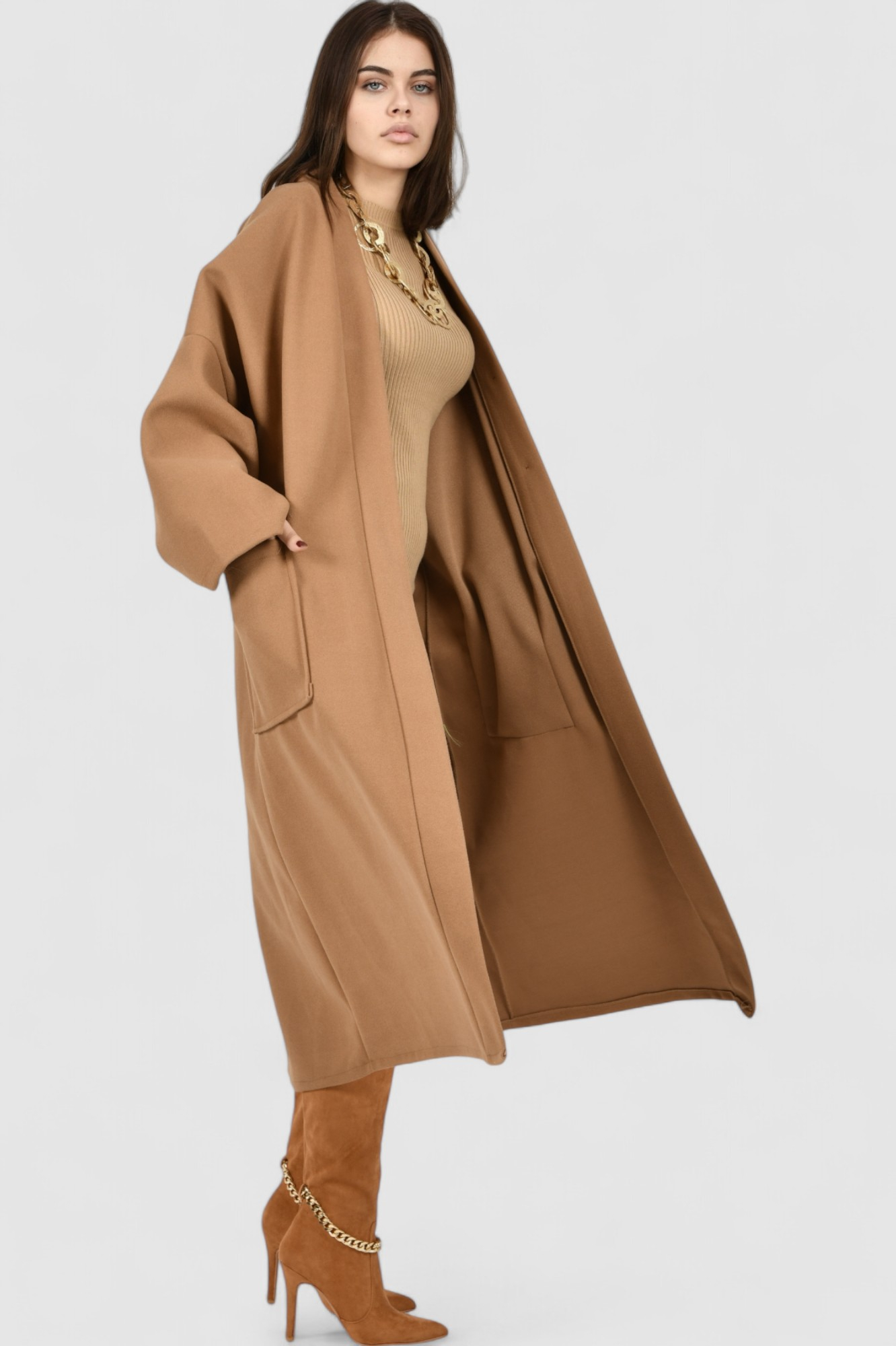 Ženska bež svakodnevna haljina Marley