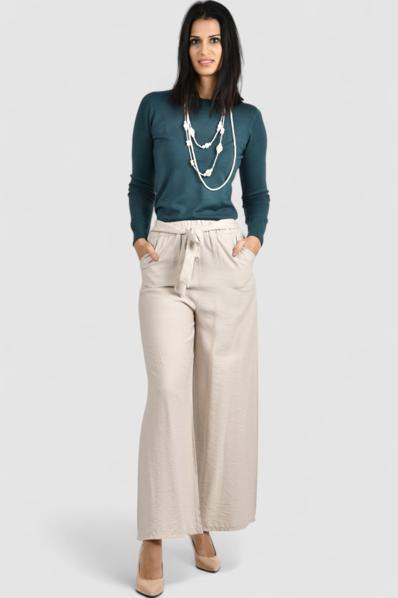 Ženski tamno zeleni lagani džemper Clarissa