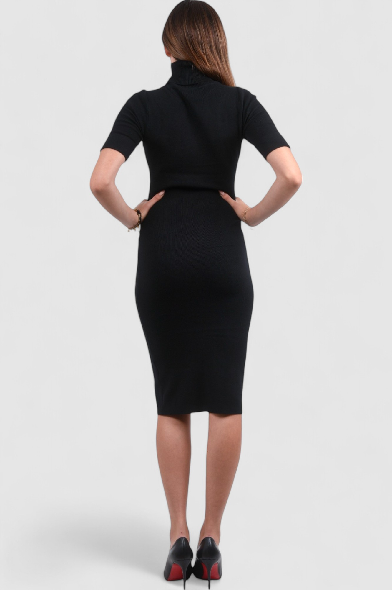 Ženska crna svakodnevna haljina Millie