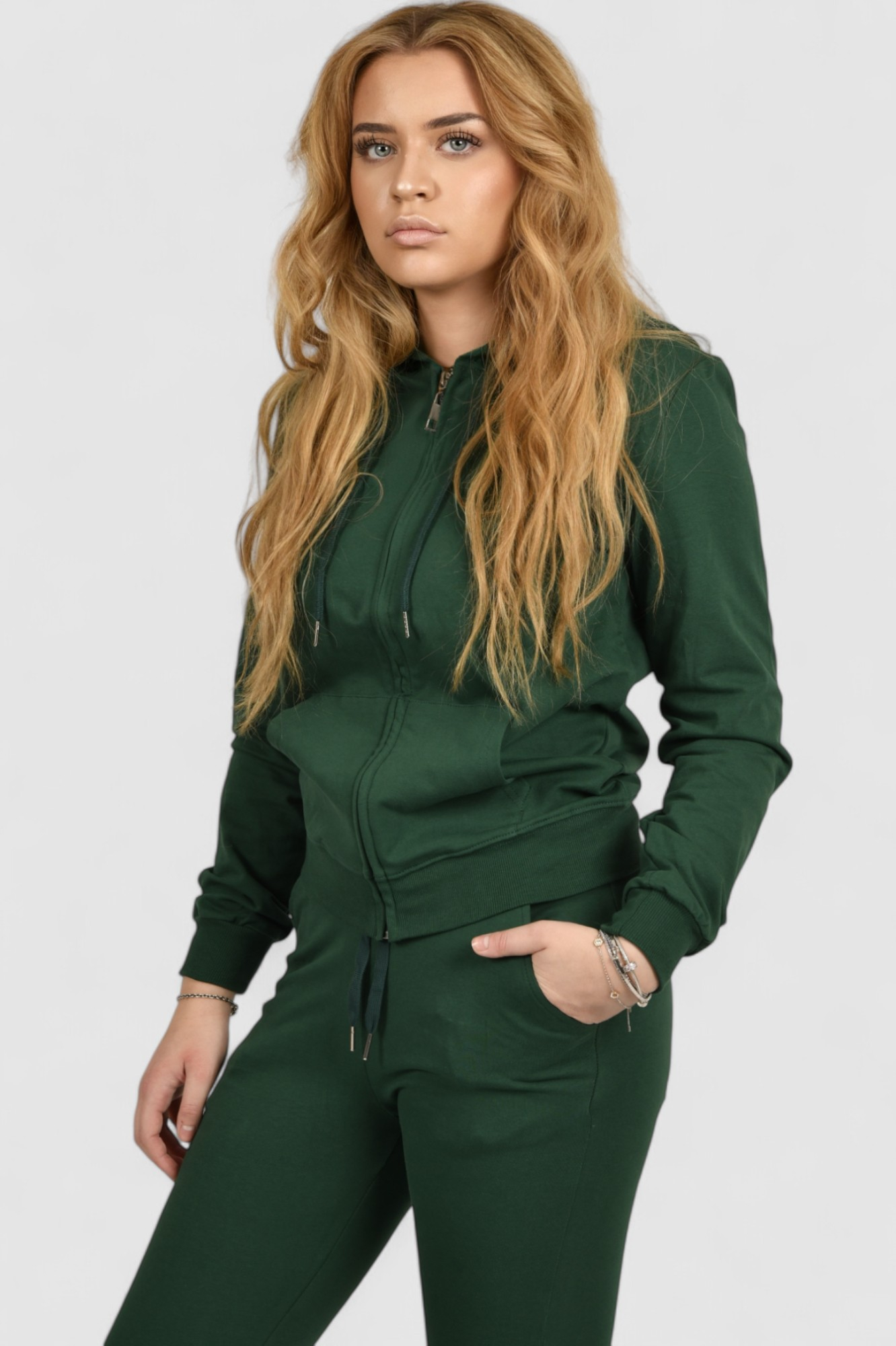 Ženski zeleni gornji dio trenirke Lagoon Blackish