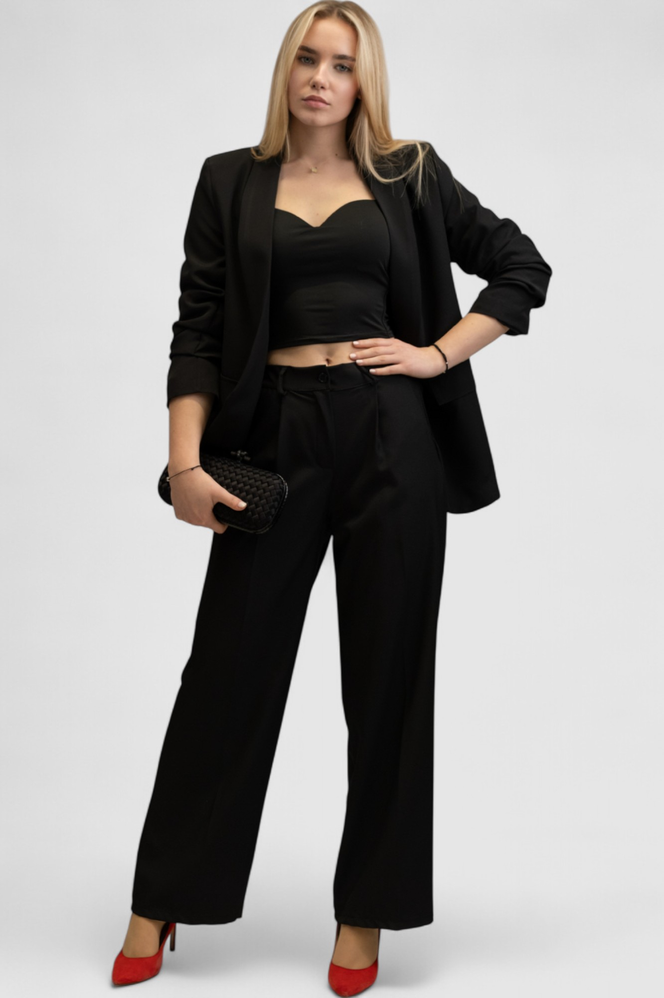 Ženski crni elegantni sako Brenda