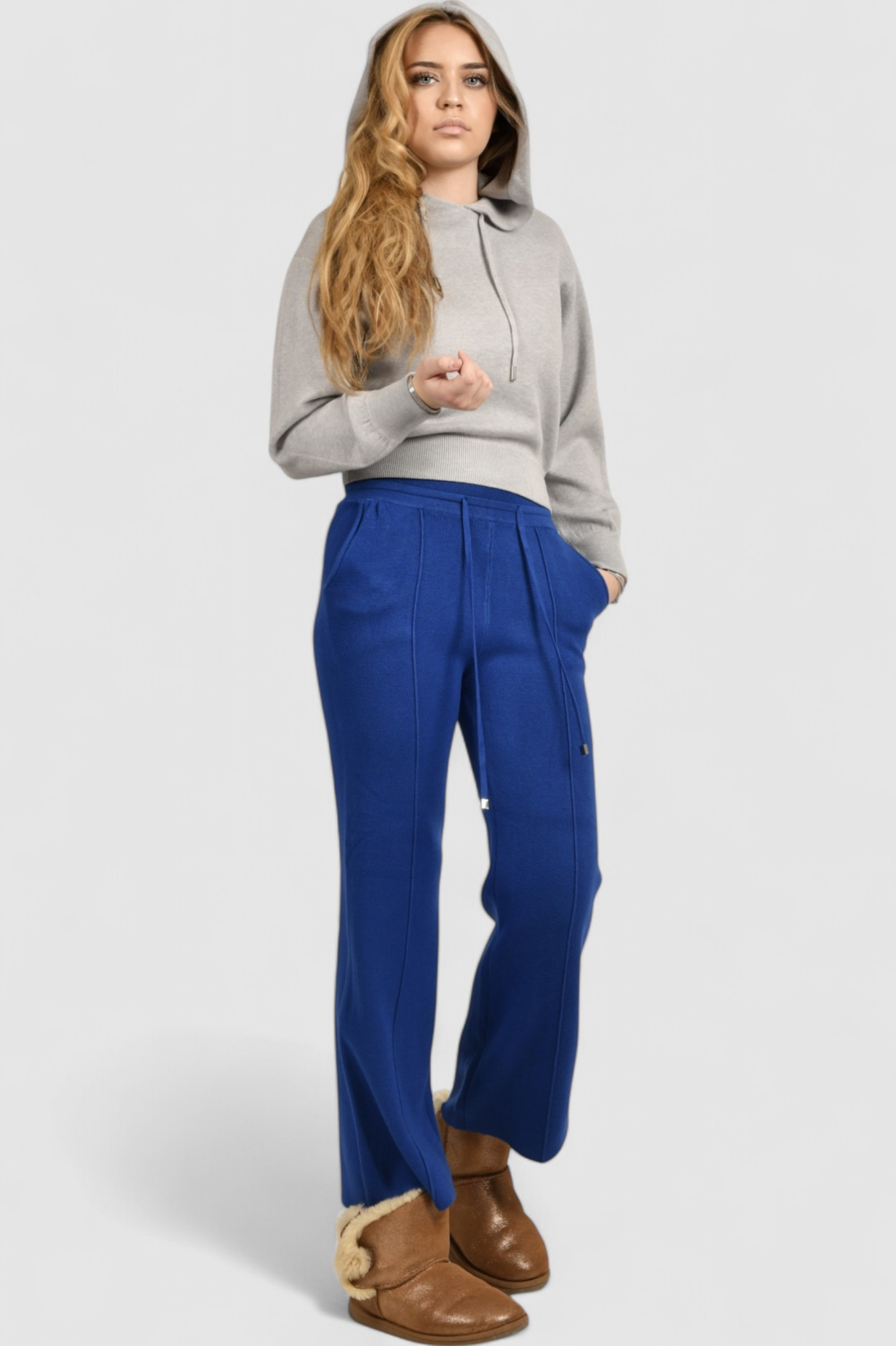 Ženski plavi donji dio trenirke Denim