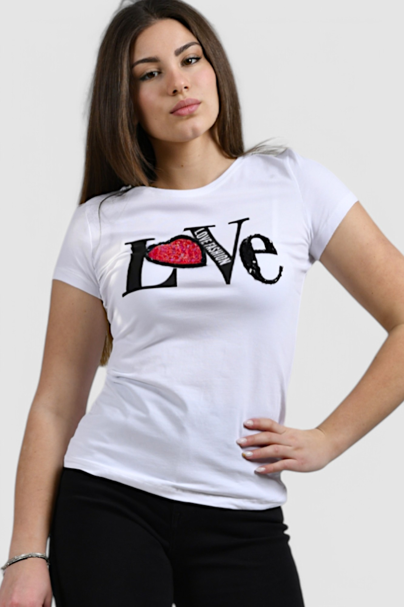 Ženska bijela majica kratki rukav Henriette