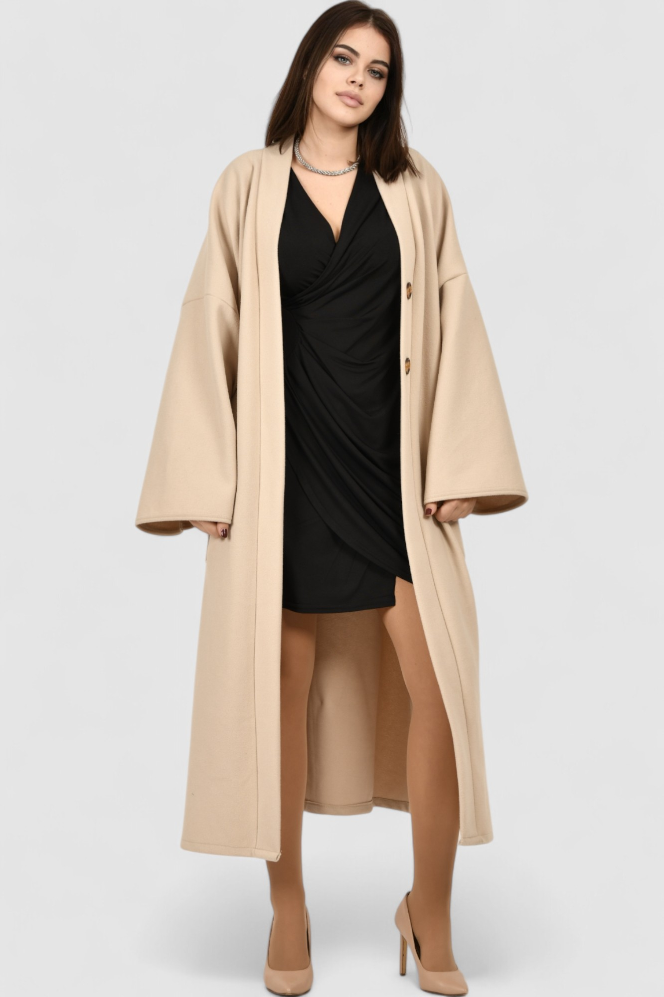 Ženska crna  večernja haljina Kayla