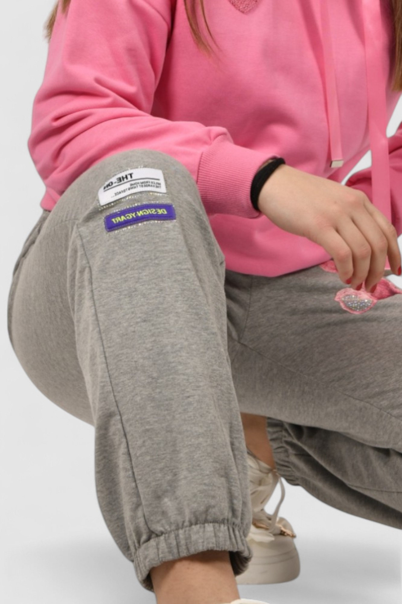 Ženski sive donji dio trenirke Grigio