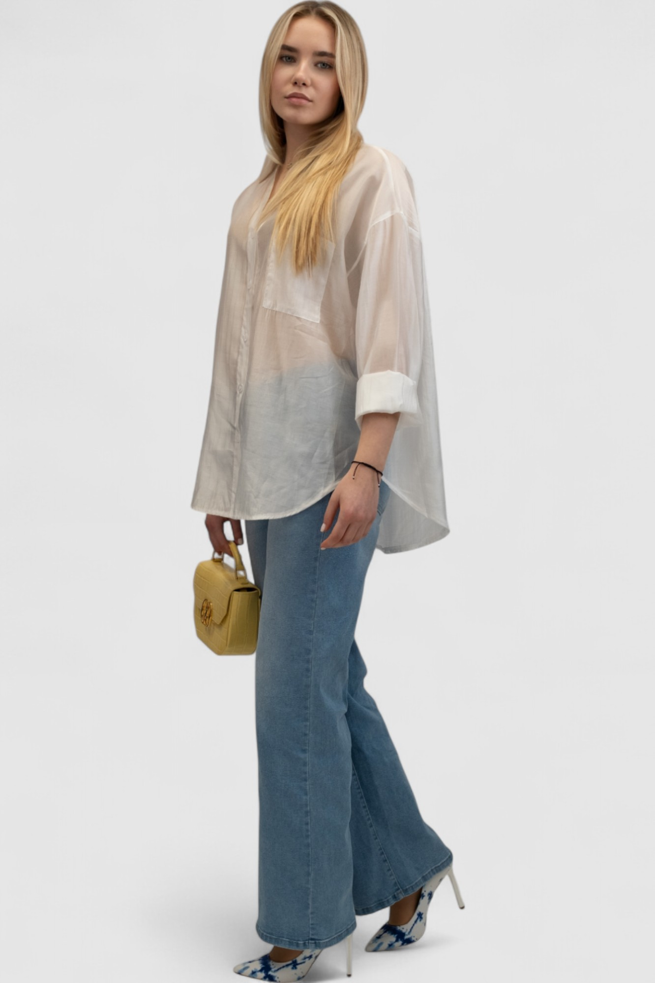 Ženska bijela elegantna košulja Annabelle