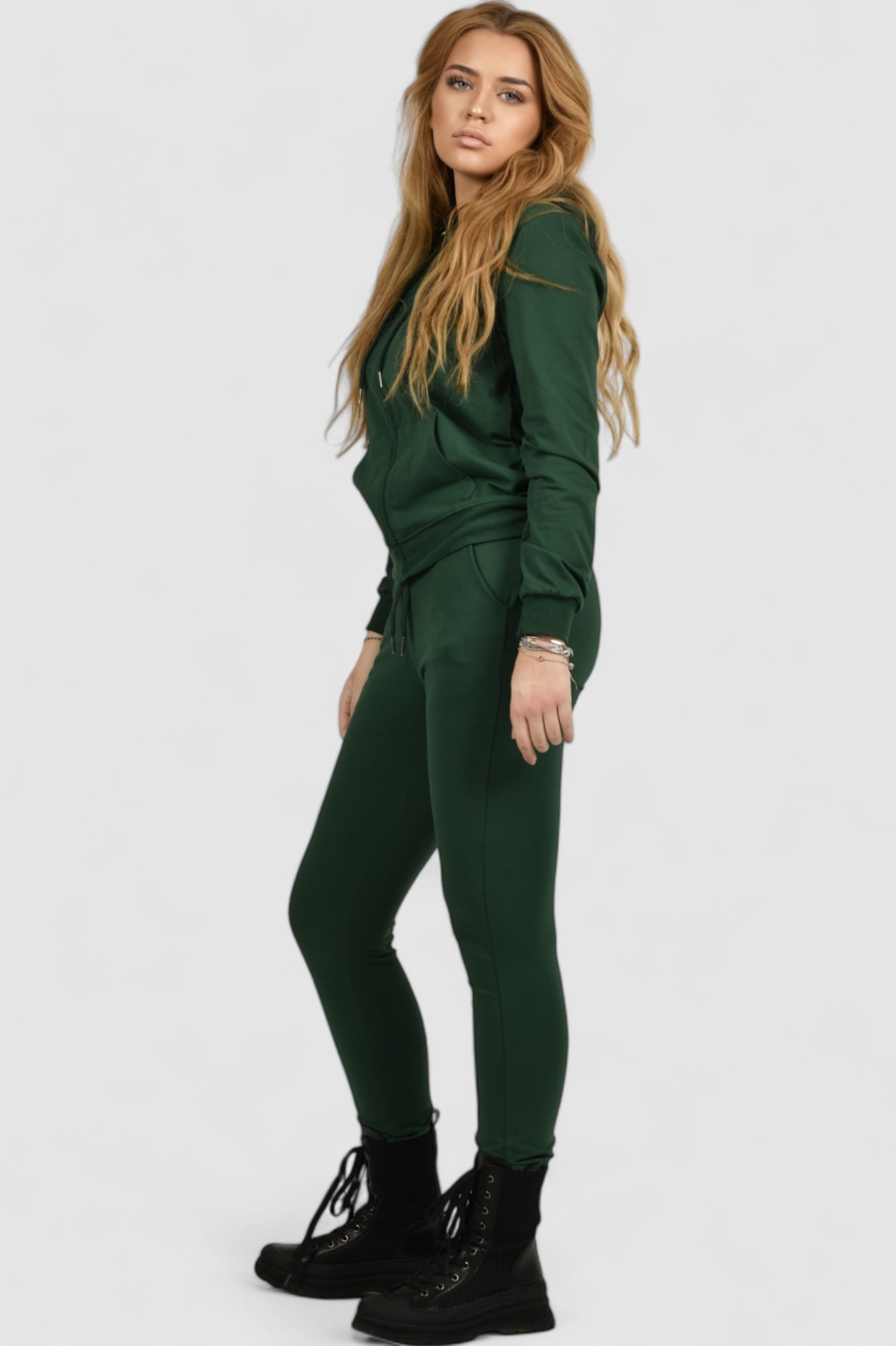 Ženski donji dio trenirke Rachel Blackish green