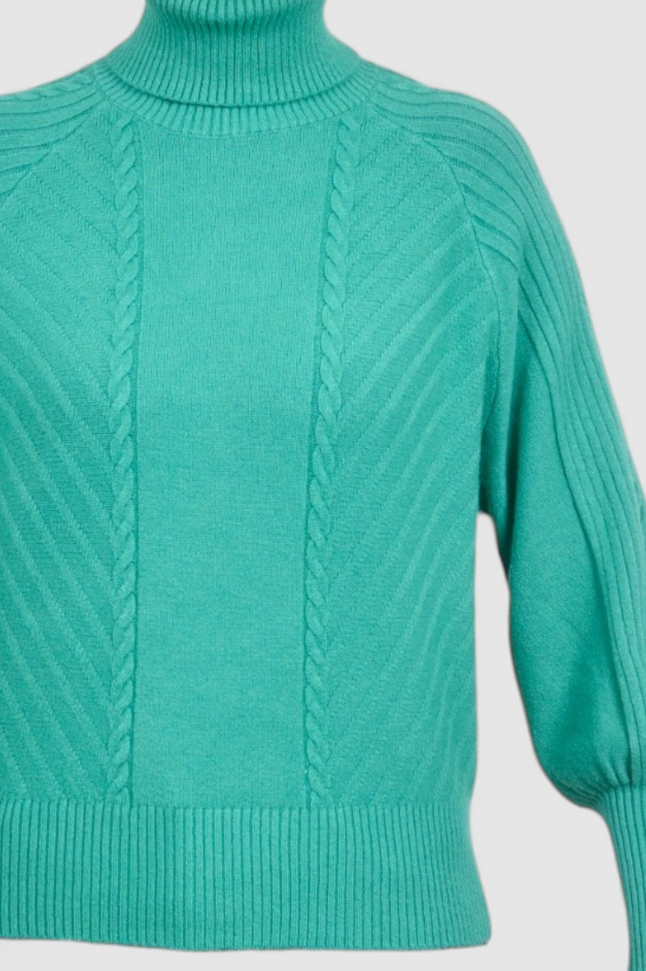 Ženski zeleni topliji džemper Oriana