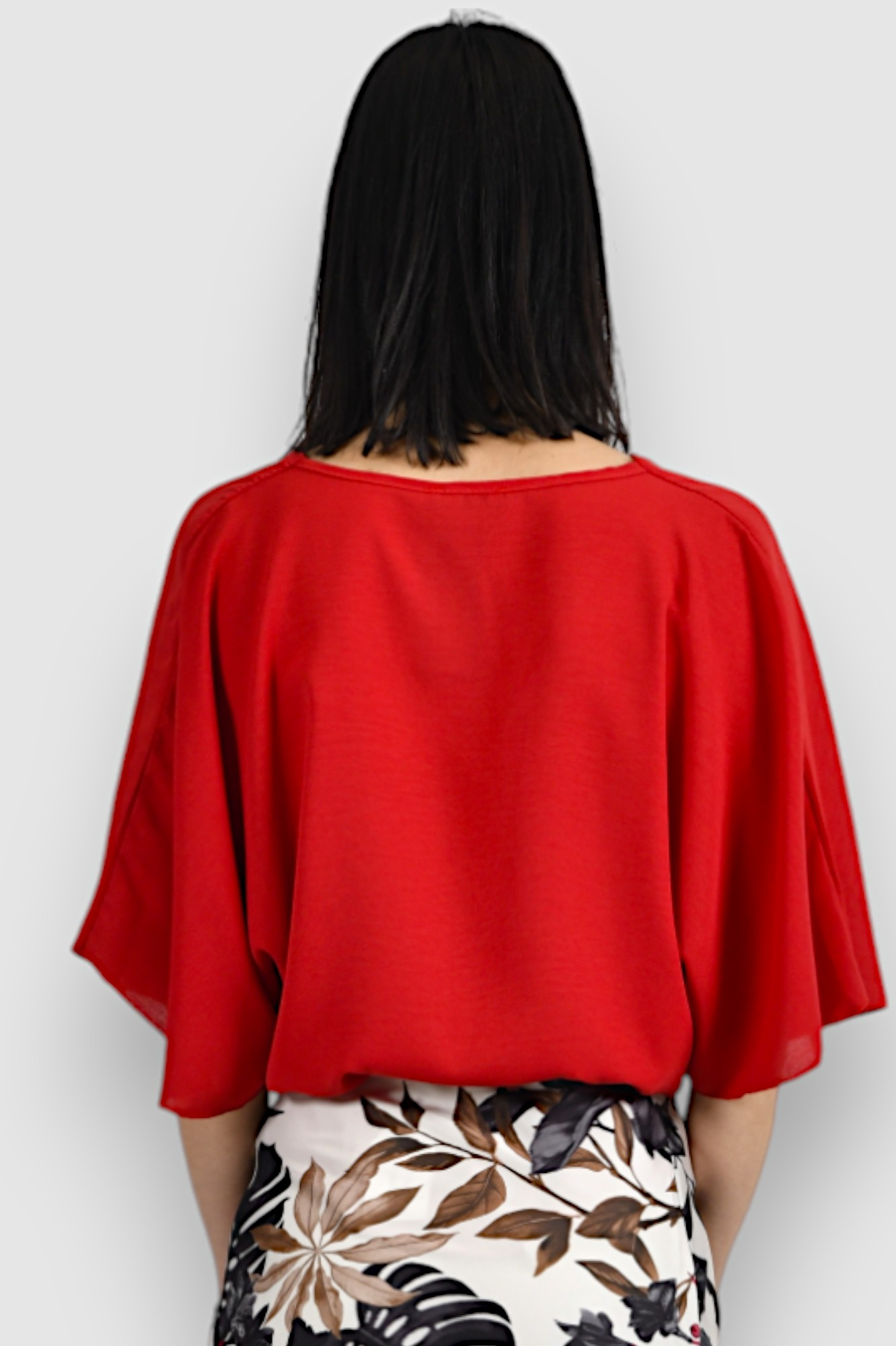 Ženska crvena elegantna košulja Ivelisse