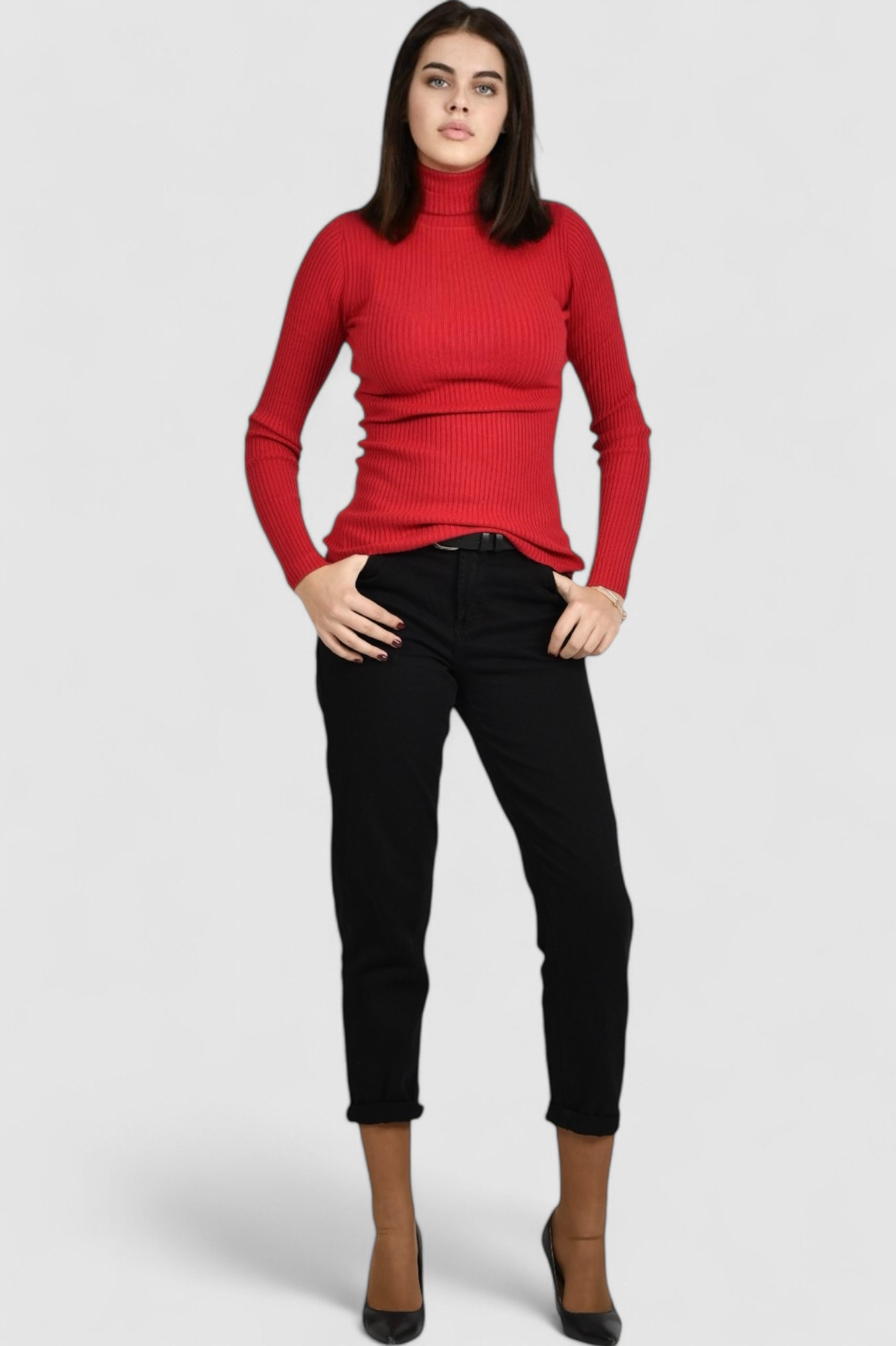 Ženski crveni lagani džemper Eleanora