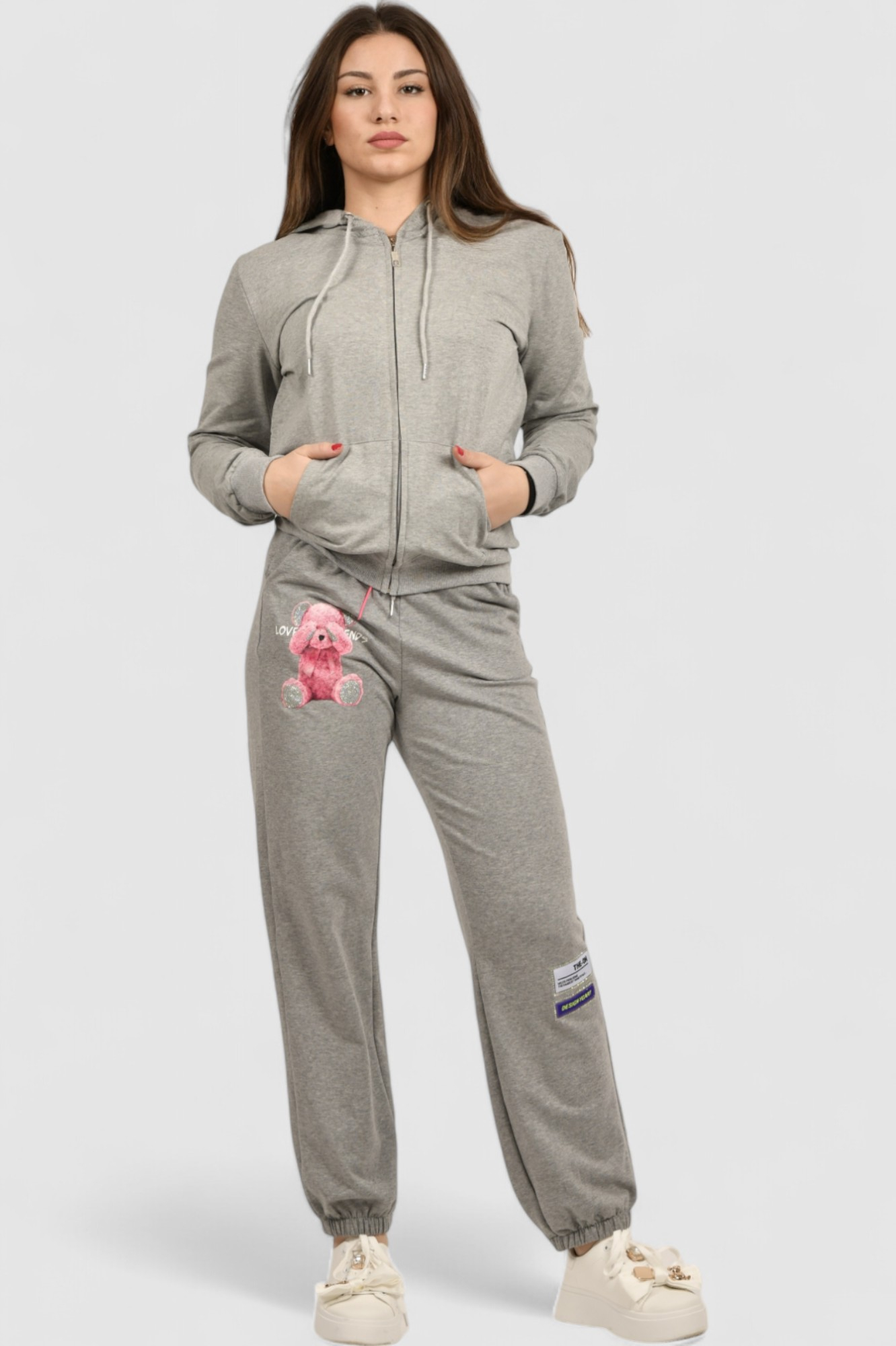 Ženski sivi gornji dio trenirke Lagoon