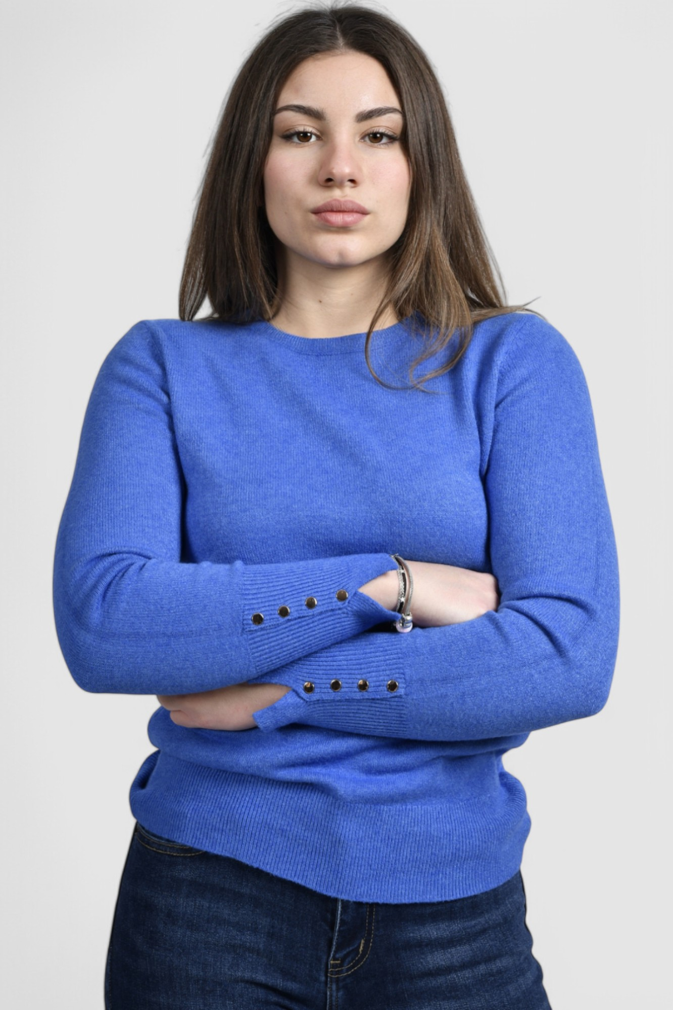 Ženski plavi lagani džemper Giavanna