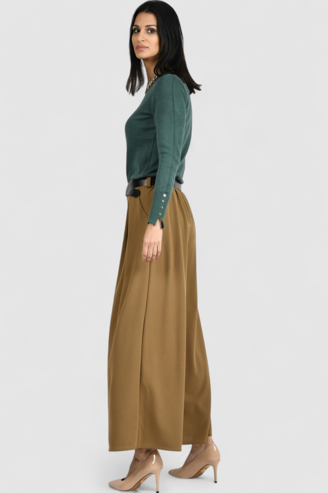 Ženski tamno zeleni lagani džemper Giavanna