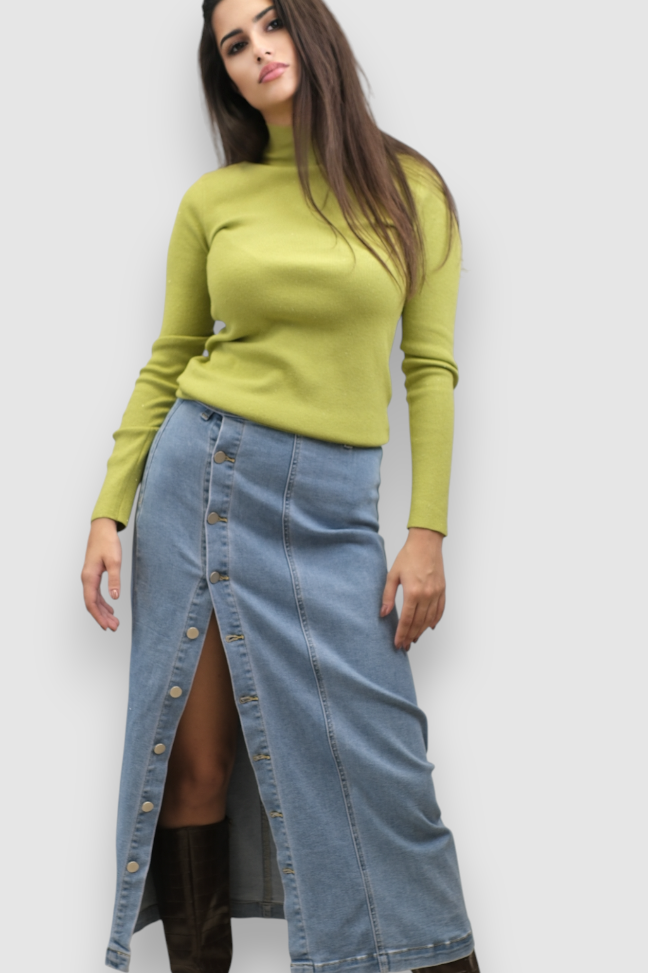 Ženski svijetlo zeleni lagani džemper Opal